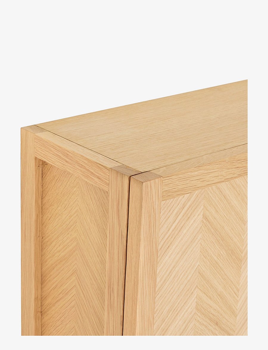 Hübsch - Herringbone Shoe Cabinet - jalatsiriiulid ja kingaalused - natural - 3