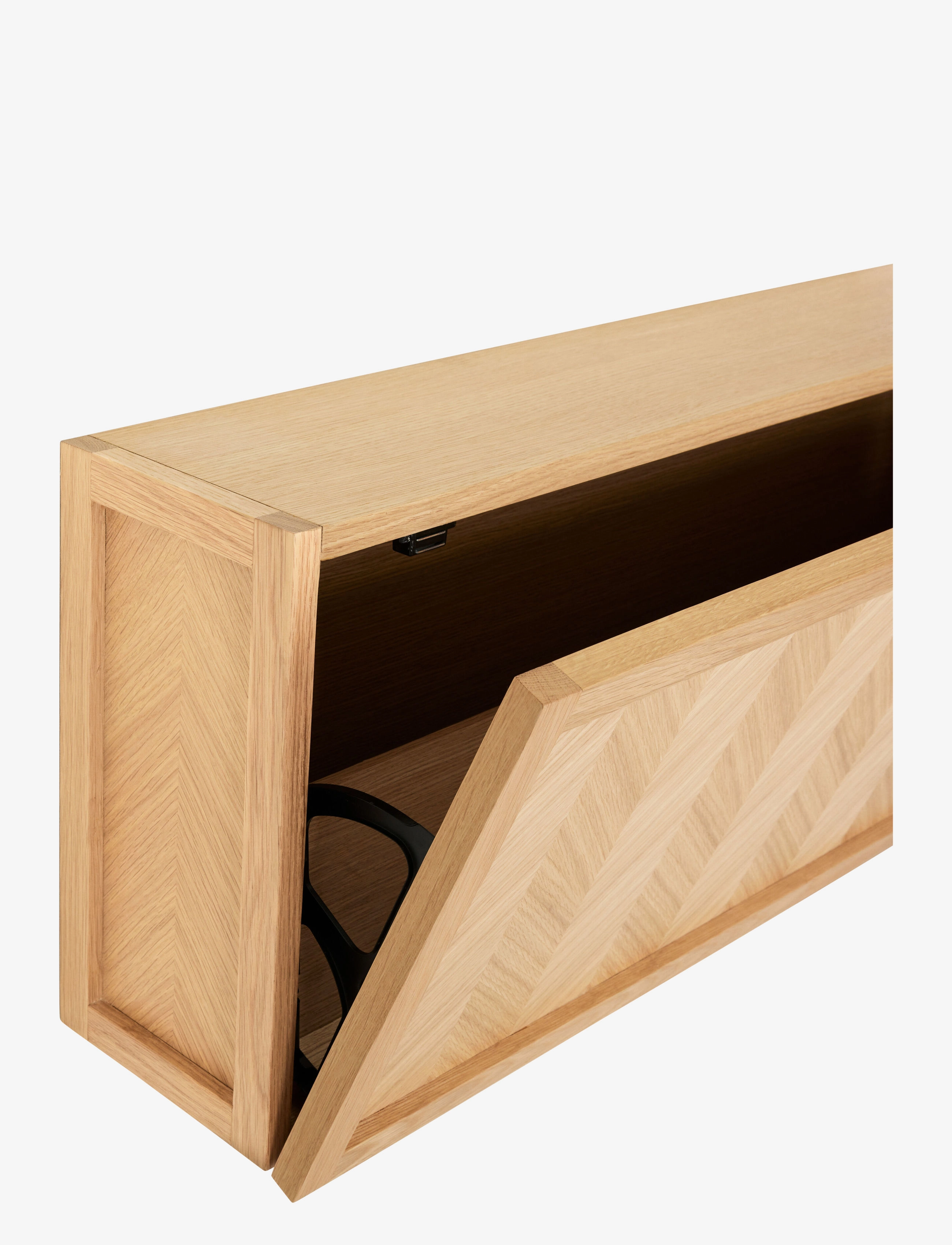 Hübsch - Herringbone skoskab - skoreoler & skobakker - natural - 4