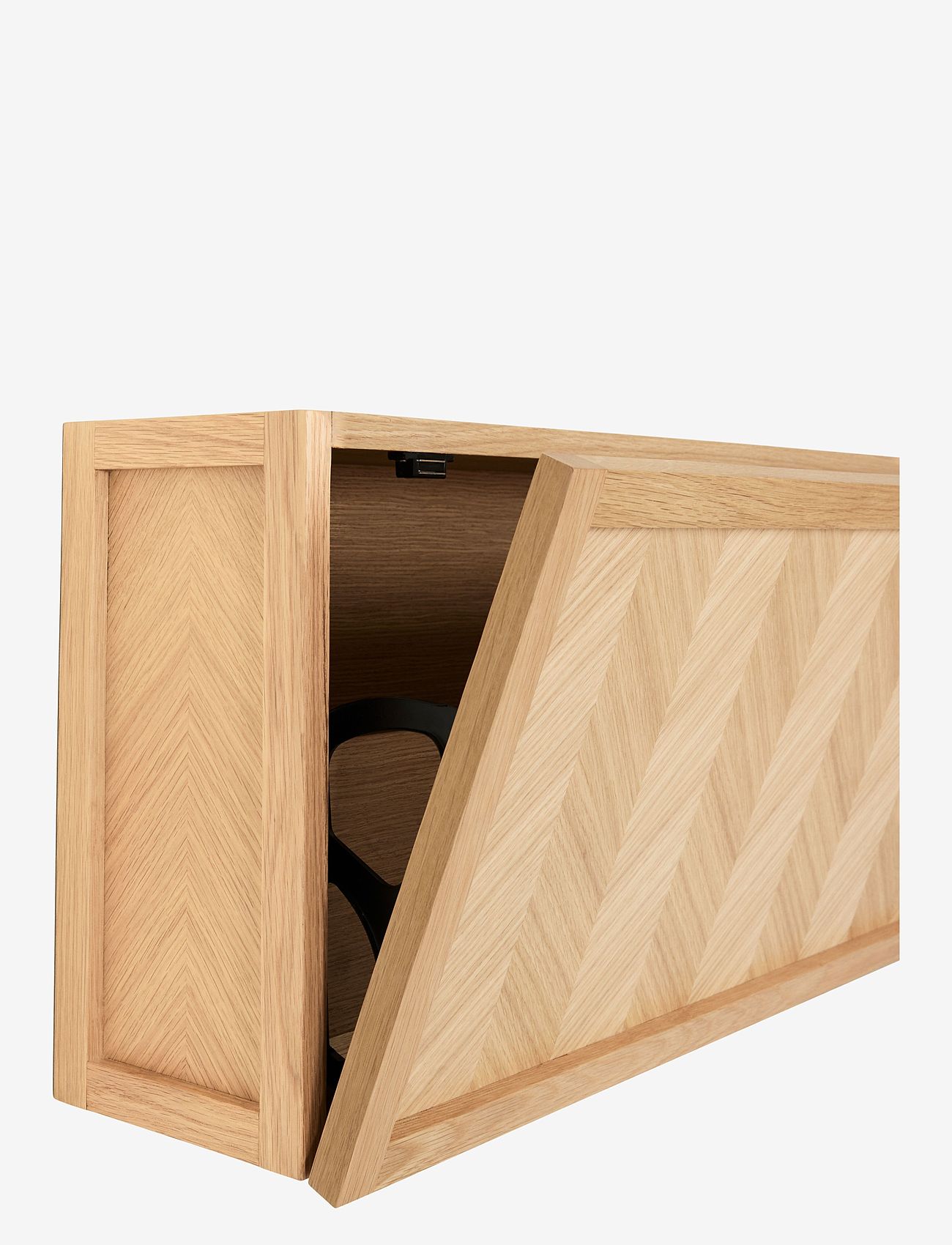 Hübsch - Herringbone Shoe Cabinet - skohyllor & skoställ - natural - 4
