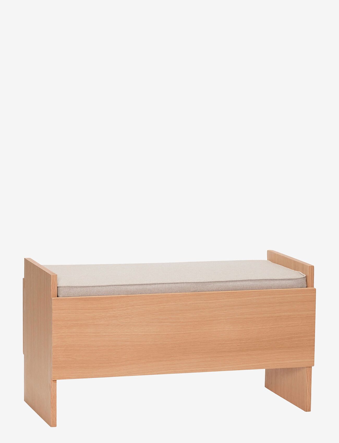 Hübsch - Forma Bench - grey,natural - 0