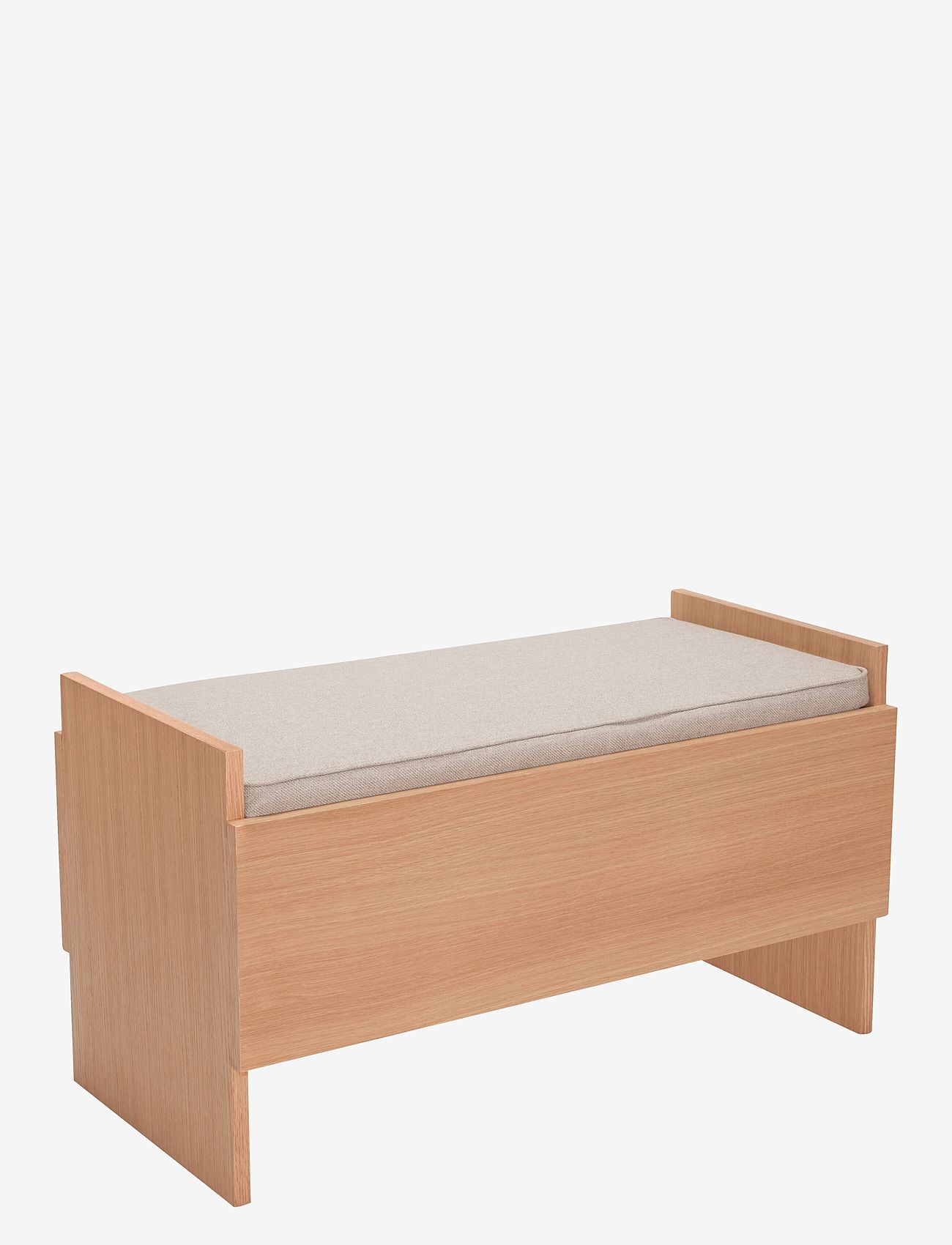 Hübsch - Forma Bench - grey,natural - 1
