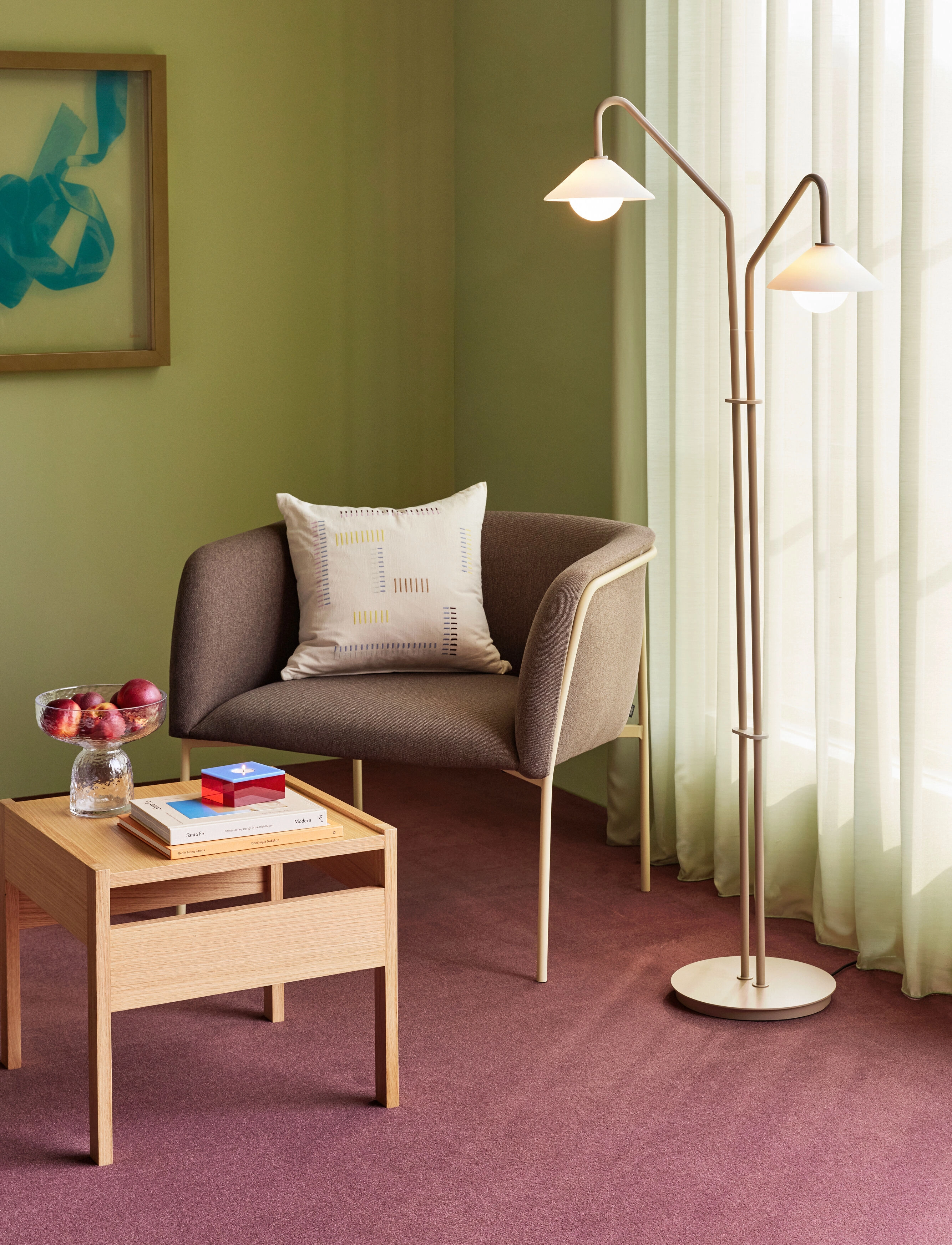Hübsch Forma Sidebord, One Size, Tables, Beige - Side Tables & Small Homeware