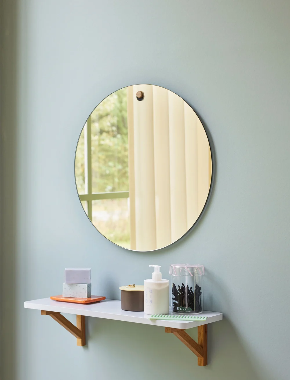 Hübsch - Arki Shelf - riiulid - grey,natural - 1