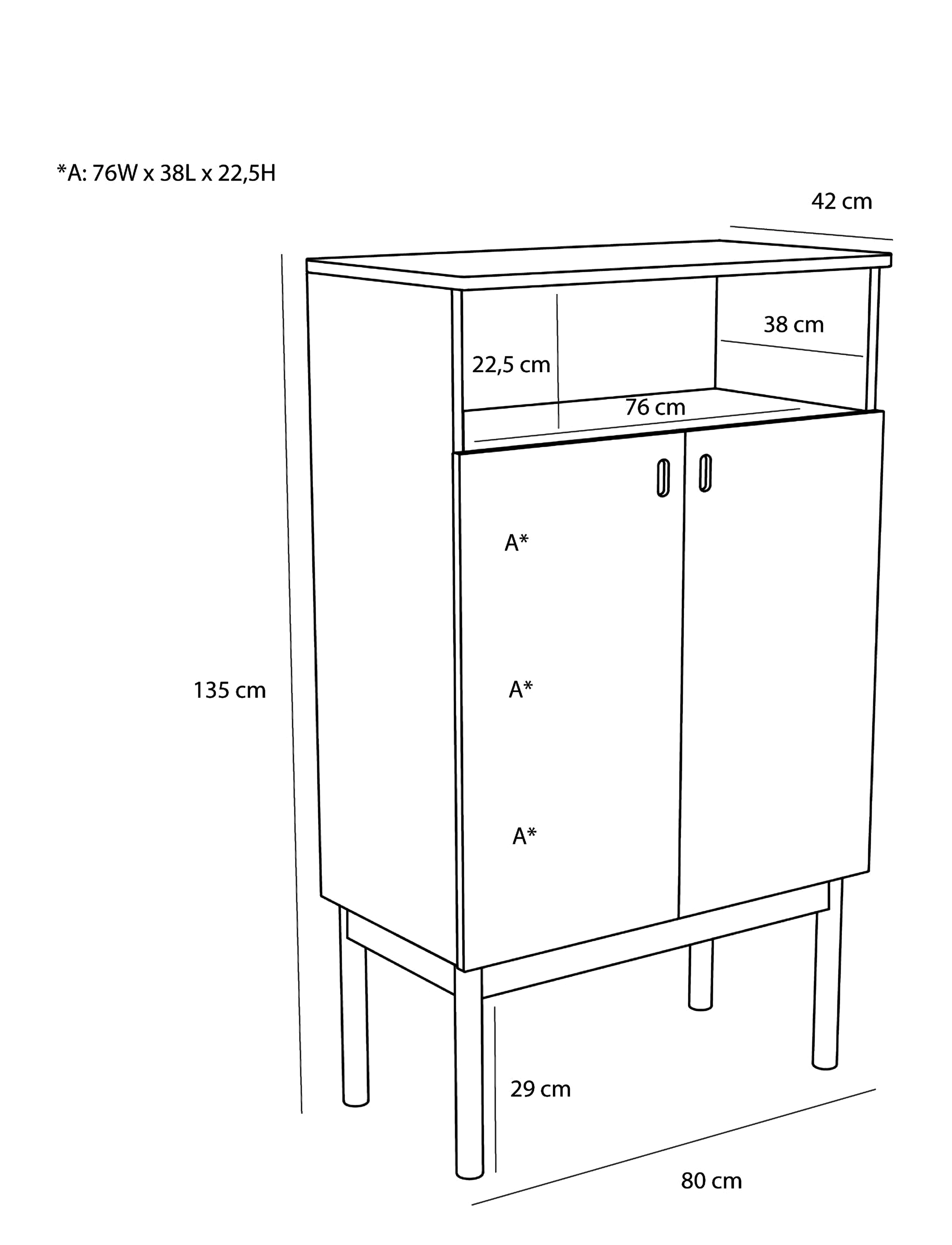 Hübsch - Ulterior Cabinet - skåp - natural - 5