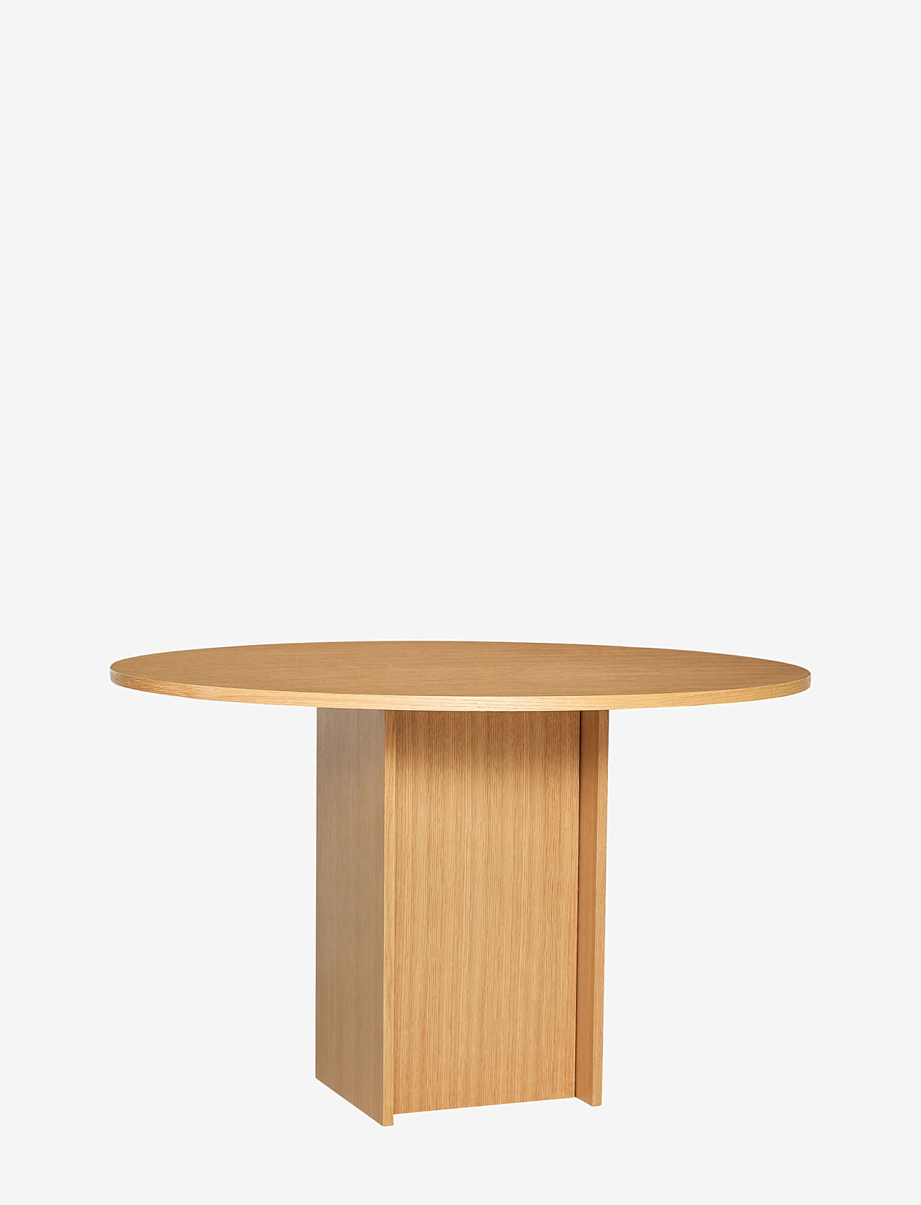 Hübsch - Straight Dining Table Round - spiseborde - natural - 0