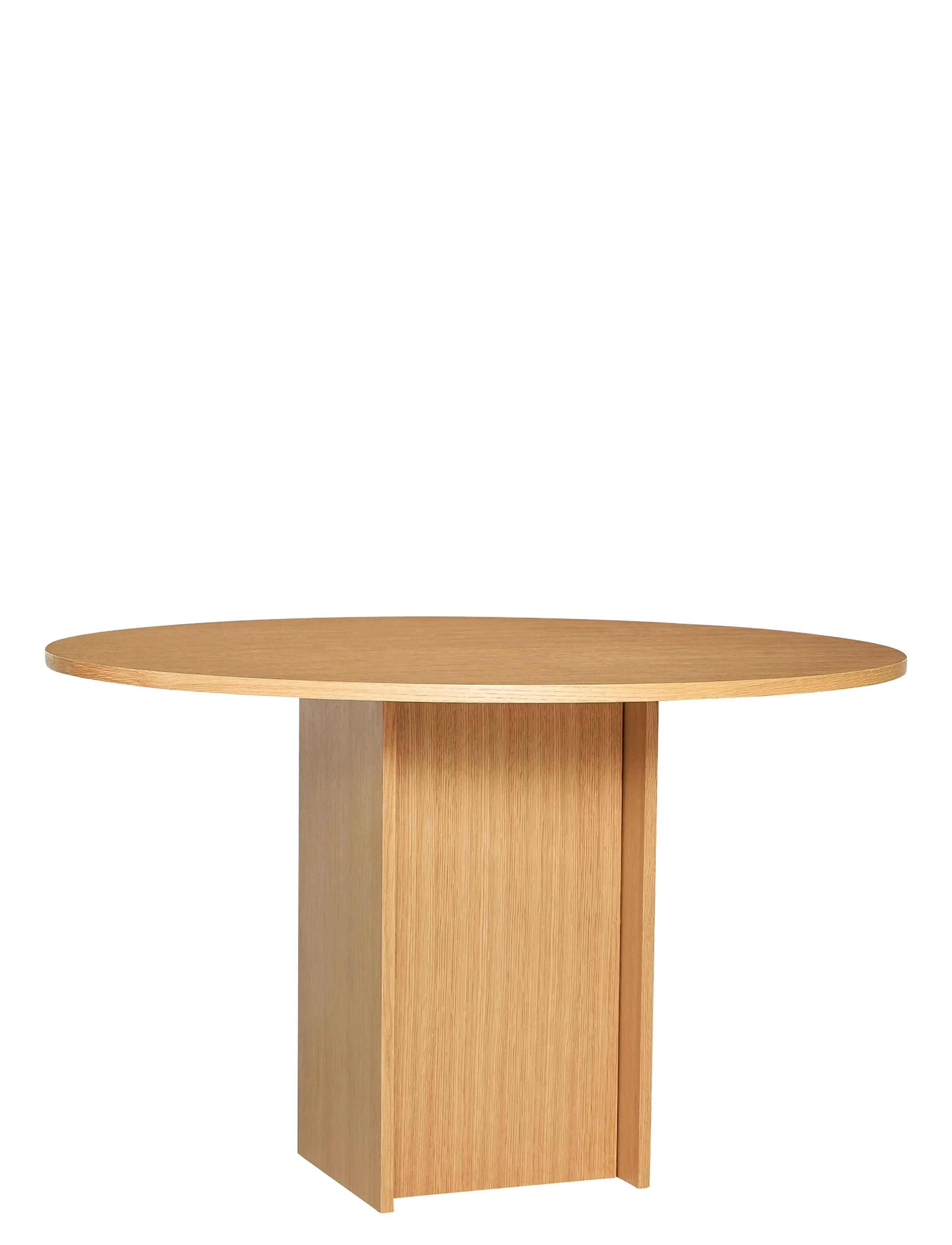 Hübsch - Straight Dining Table Round - natural - 1