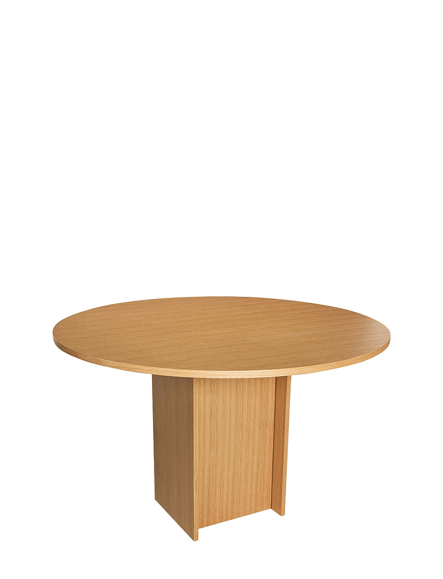 Hübsch - Straight Dining Table Round - natural - 2