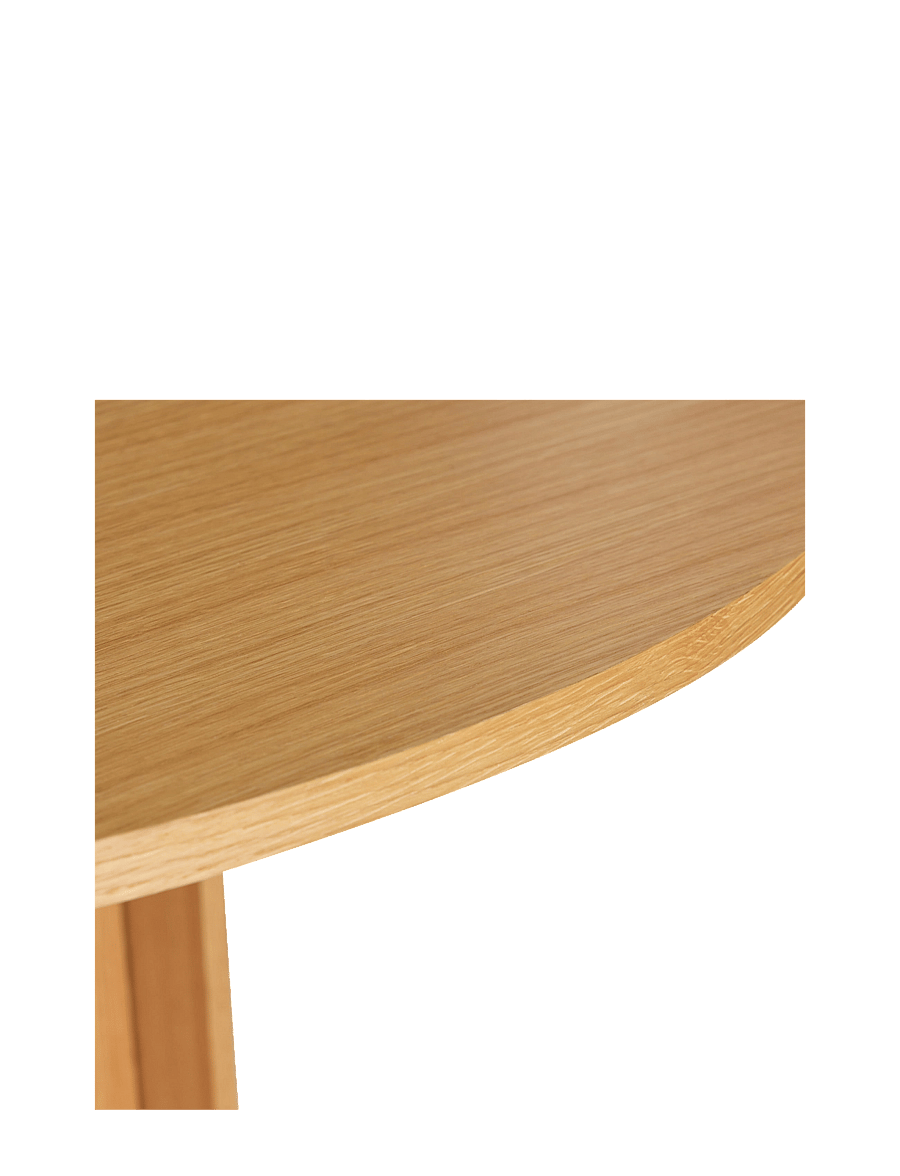 Hübsch - Straight Dining Table Round - natural - 3