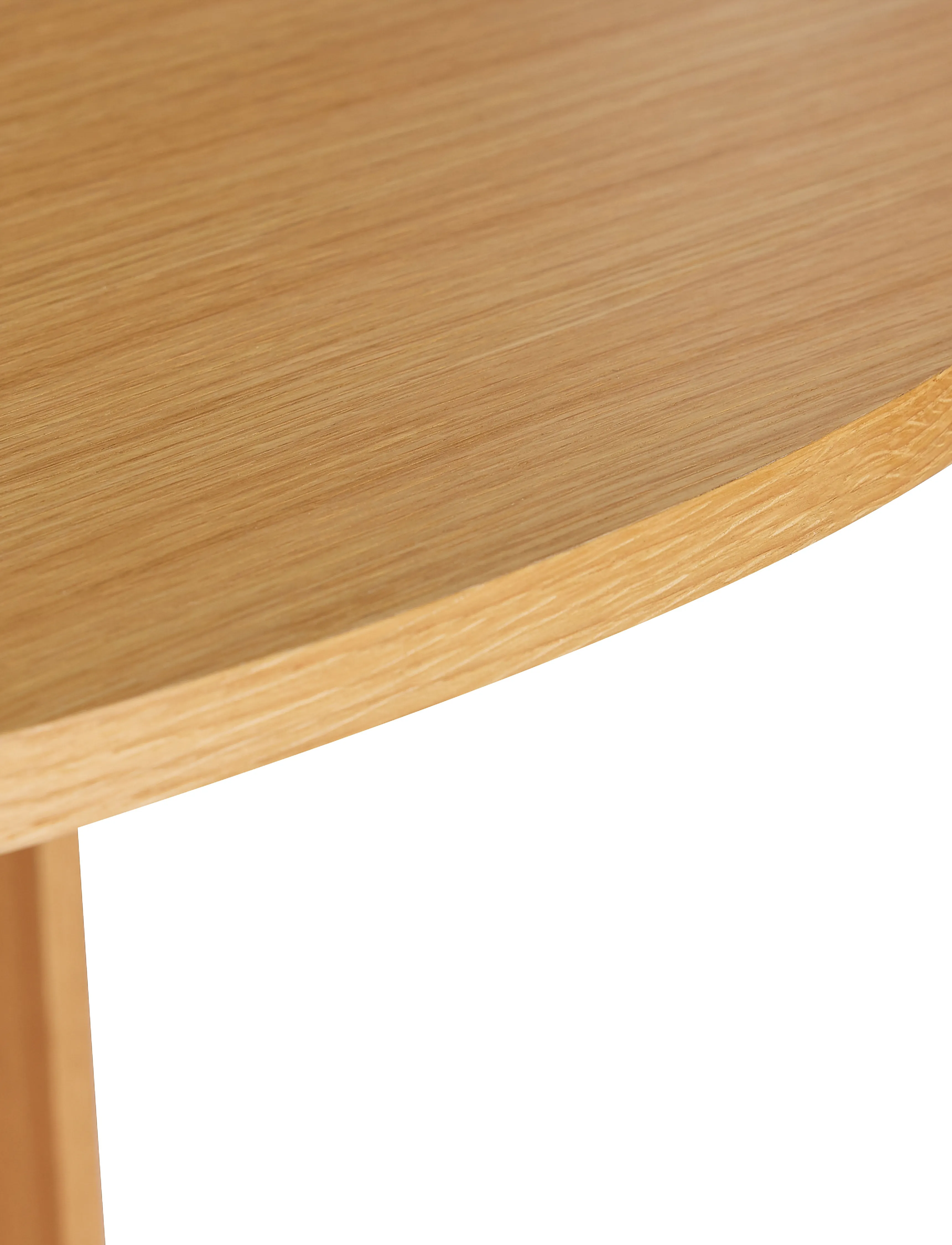 Hübsch - Straight Dining Table Round - borðstofuborð - natural - 5