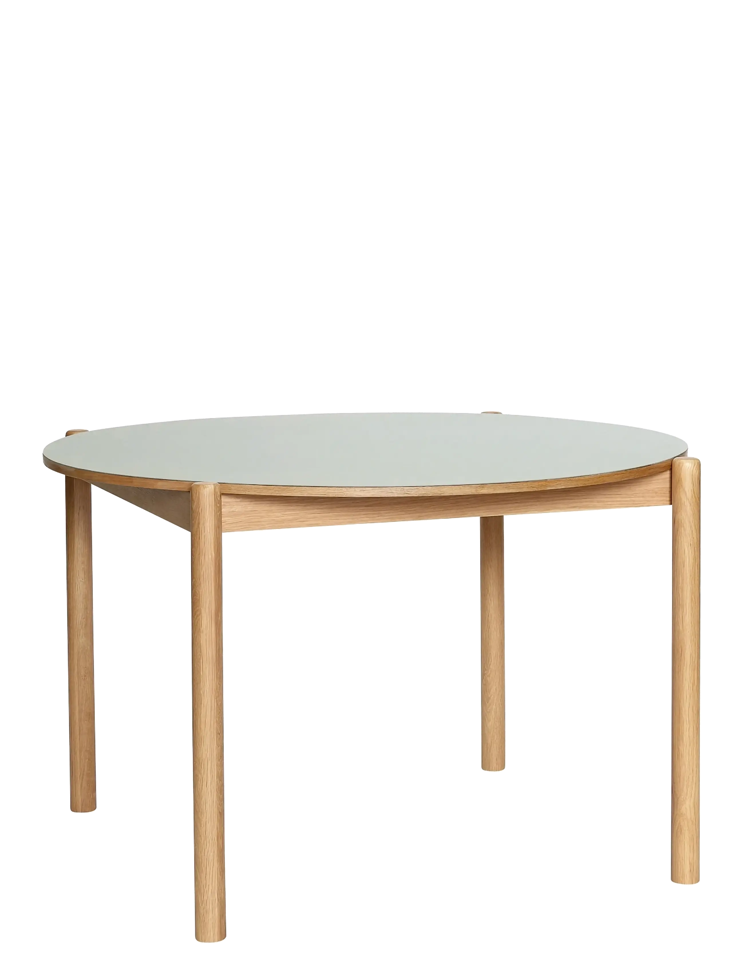 Hübsch Oblique Dining Table Round Grey - Hübsch - GREY,NATURAL / grey