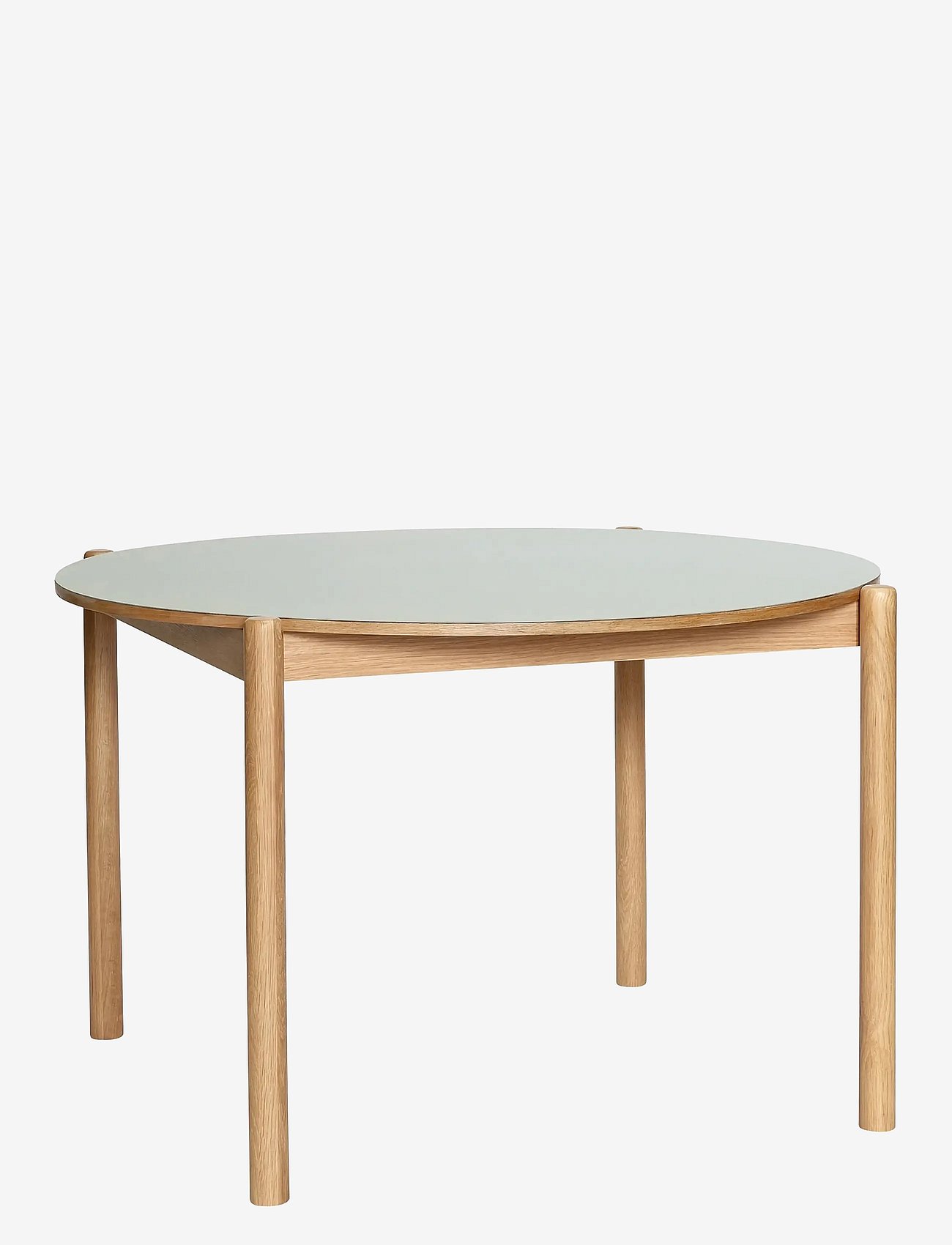 Hübsch Oblique Dining Table Round Grey - Grey - Ø115XH75CM