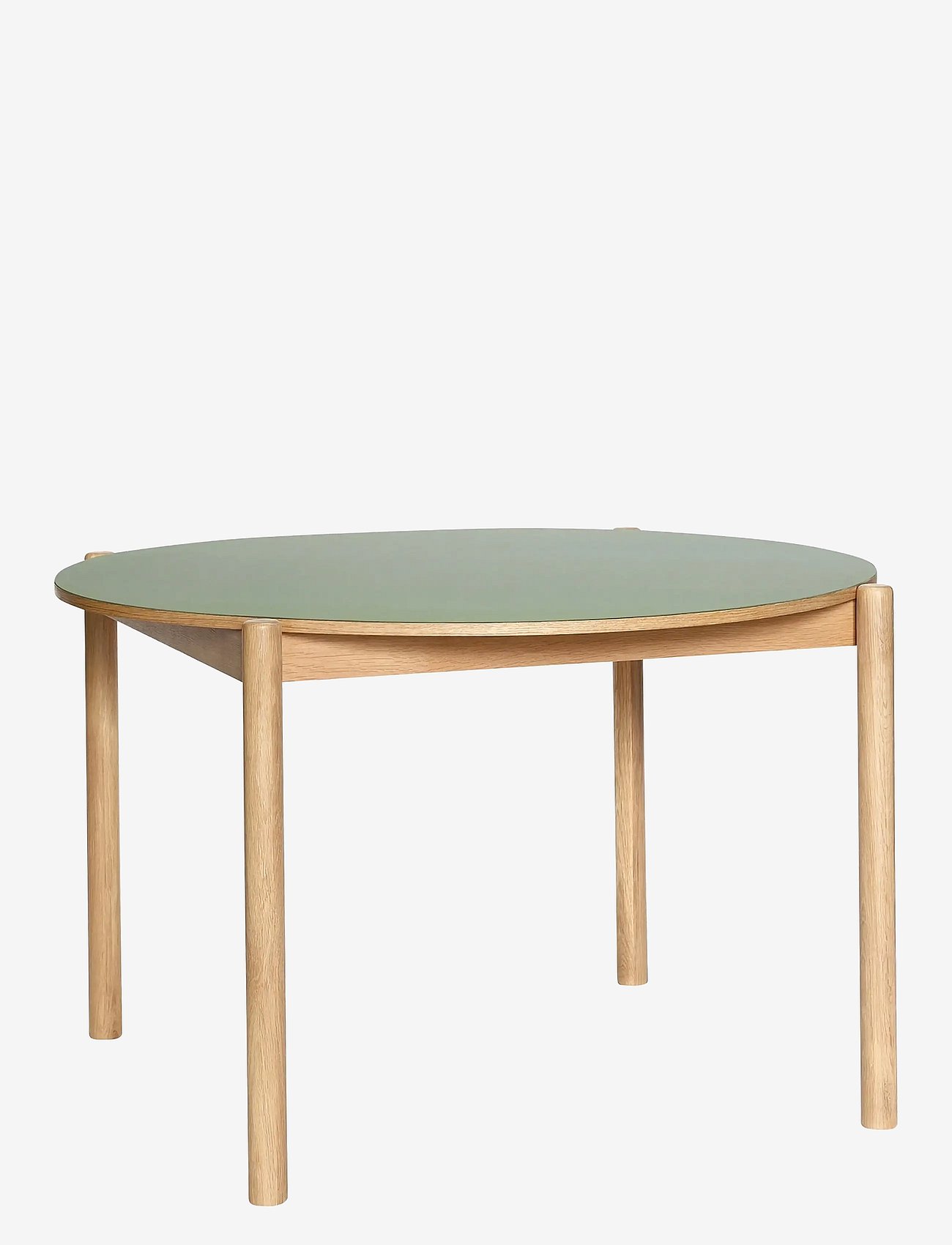 Hübsch Oblique Dining Table Round Olive - Green - Ø115XH75CM