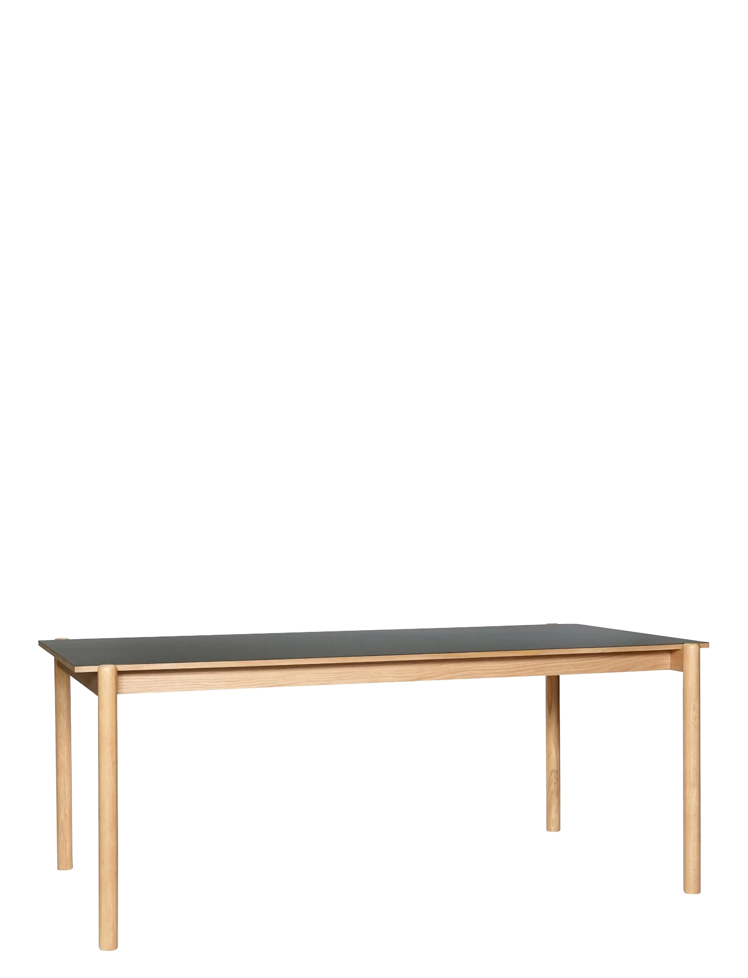 Hübsch Oblique Dining Table Rectangular Black, One Size, Black, Borde > Spiseborde, Unisex