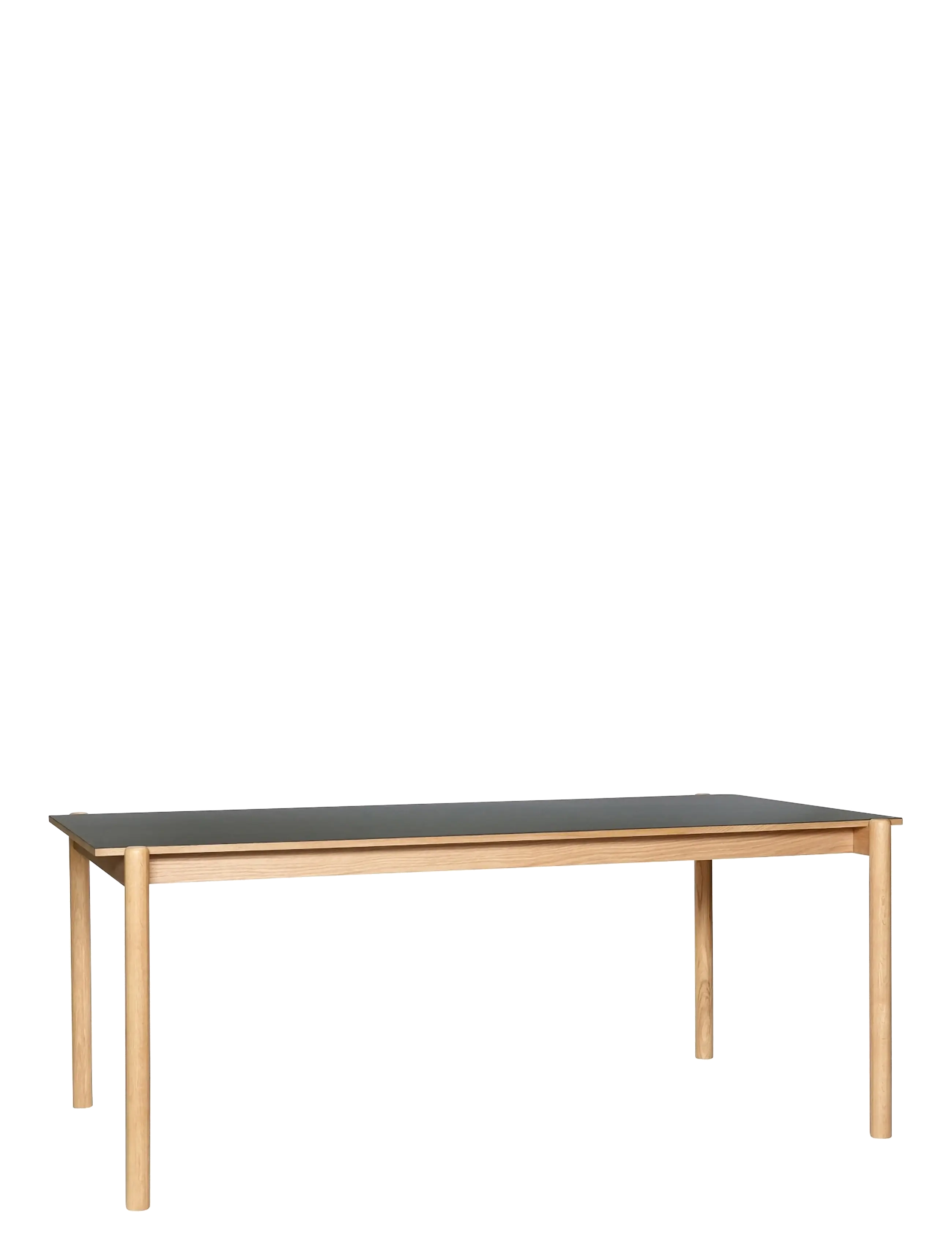 Hübsch Oblique Dining Table Rectangular Black - Hübsch - BLACK,NATURAL / black