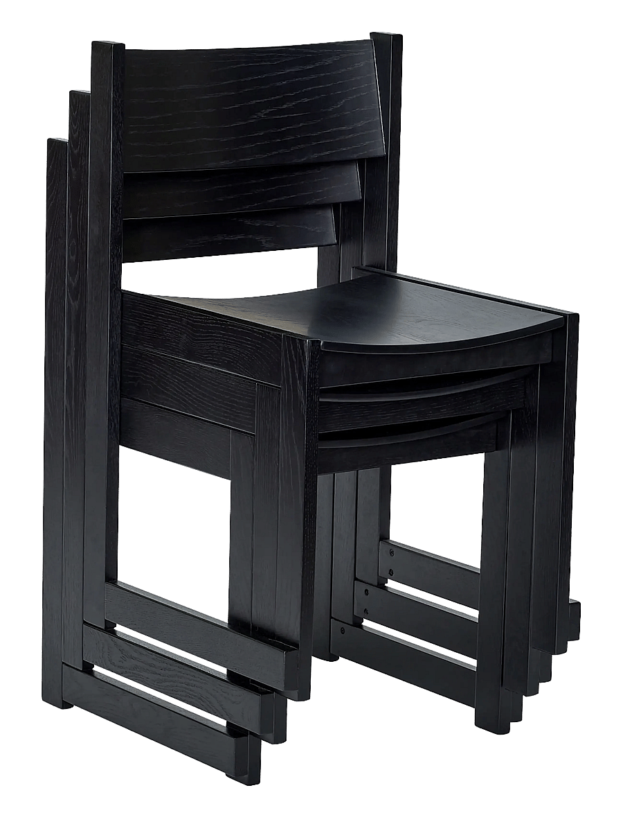 Hübsch - Forma Dining Chair - stühle - black - 4