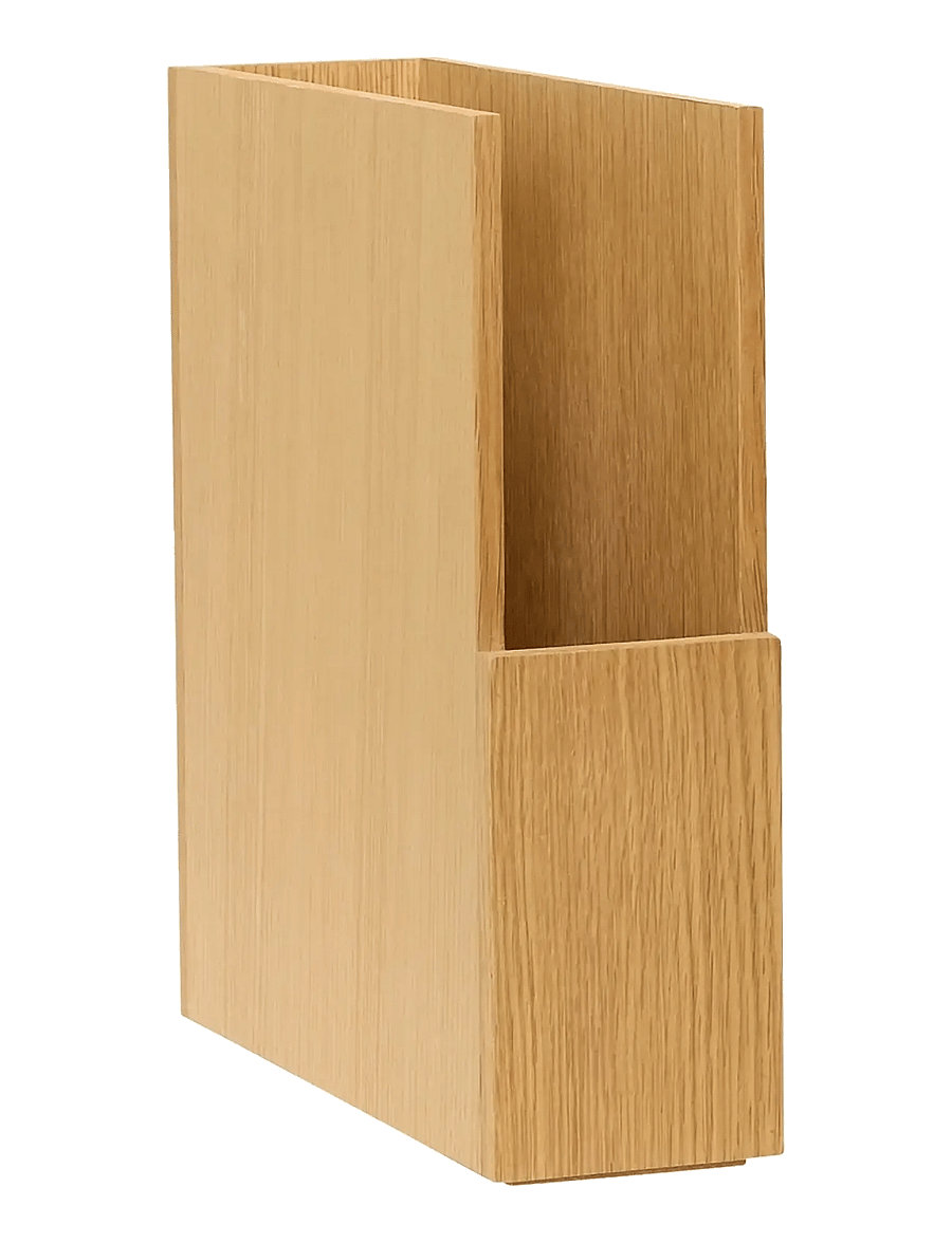 Hübsch - Arkivé Desk Organiser Natural - ajakirja hoidik - natural - 1