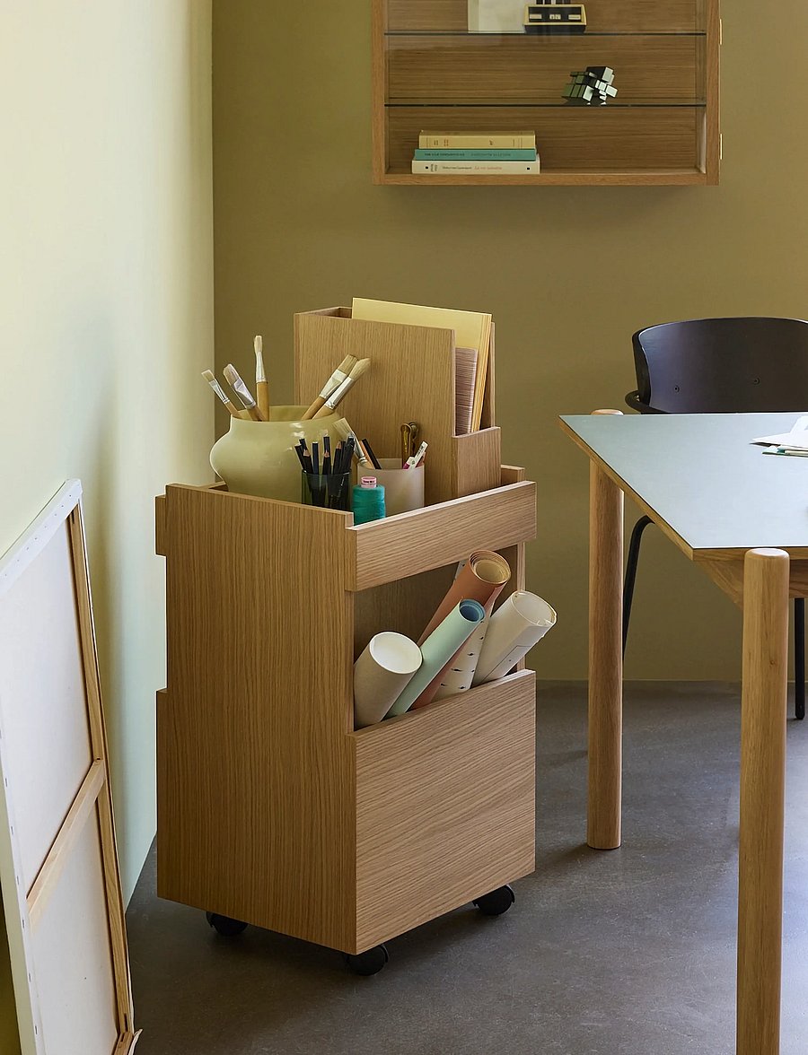 Hübsch - Arkivé Desk Organiser Natural - ajakirja hoidik - natural - 2