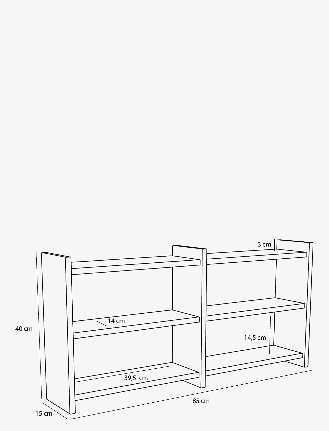Hübsch - Kant Shelf Unit Natural - natural - 3
