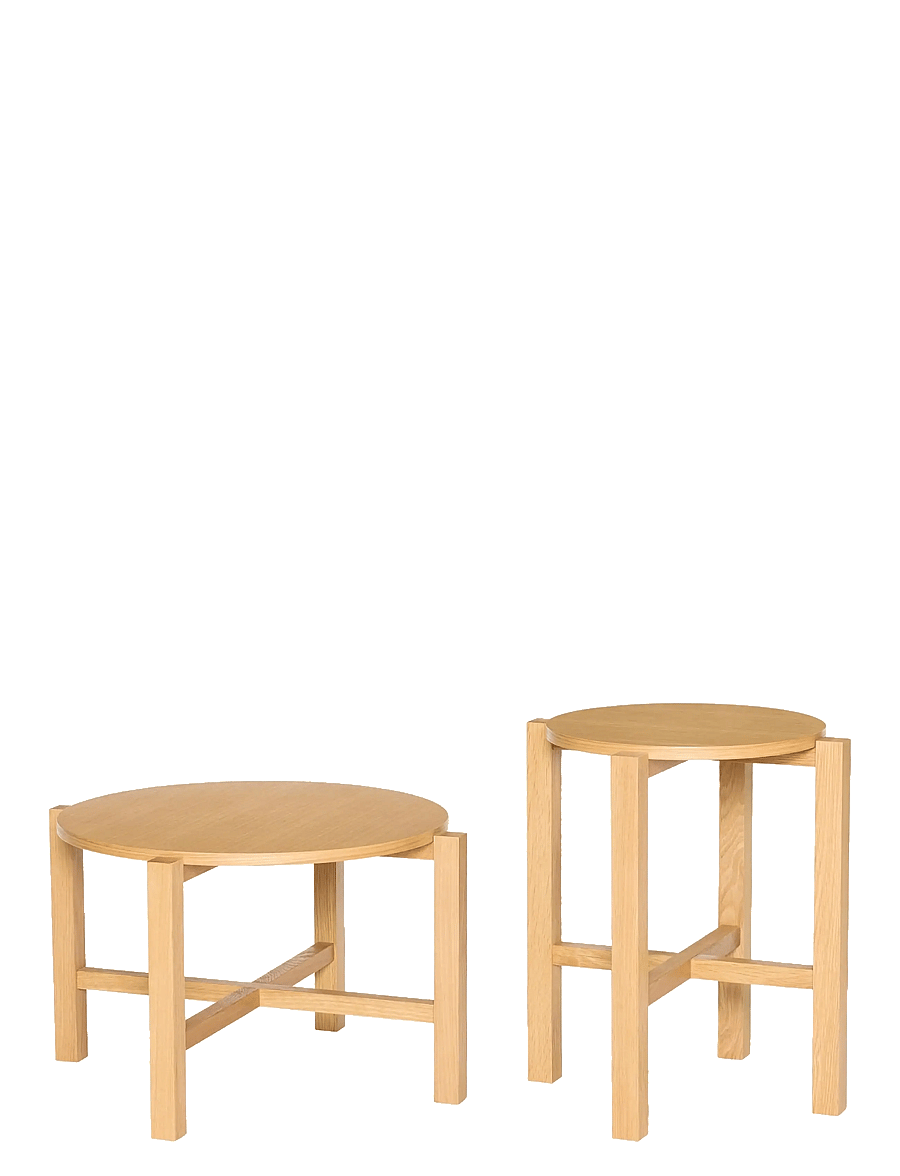 Hübsch - Four Coffee Table Natural (set of 2) - couchtische - natural - 1