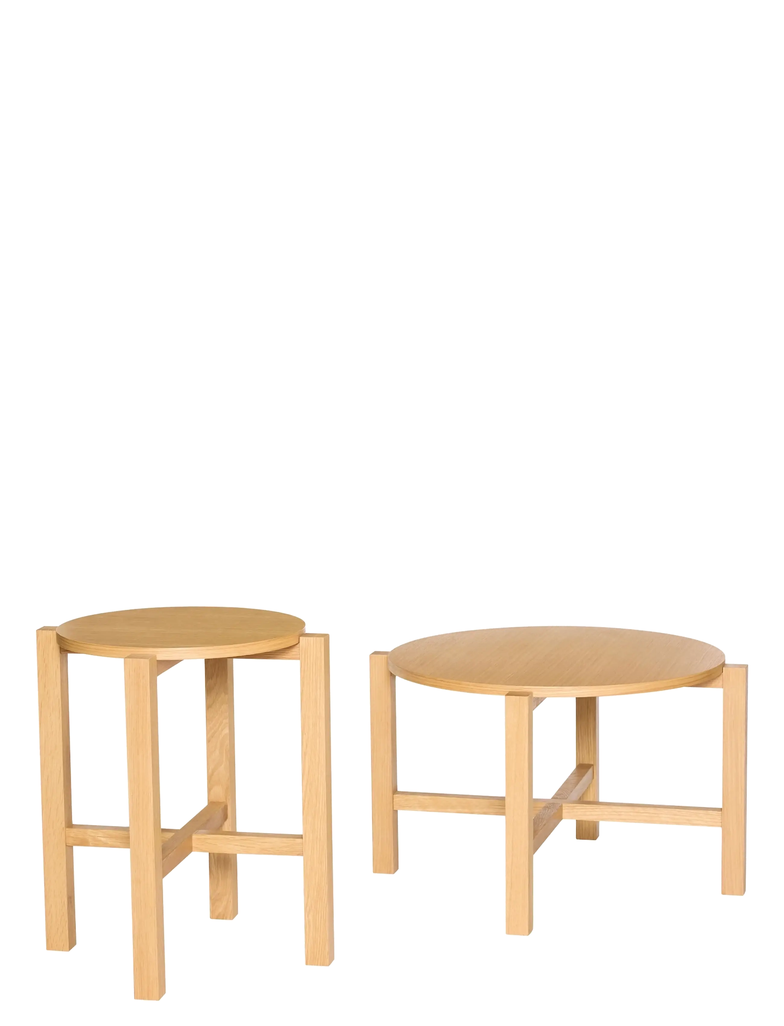 Hübsch - Four Coffee Table Natural (set of 2) - soffbord - natural - 2