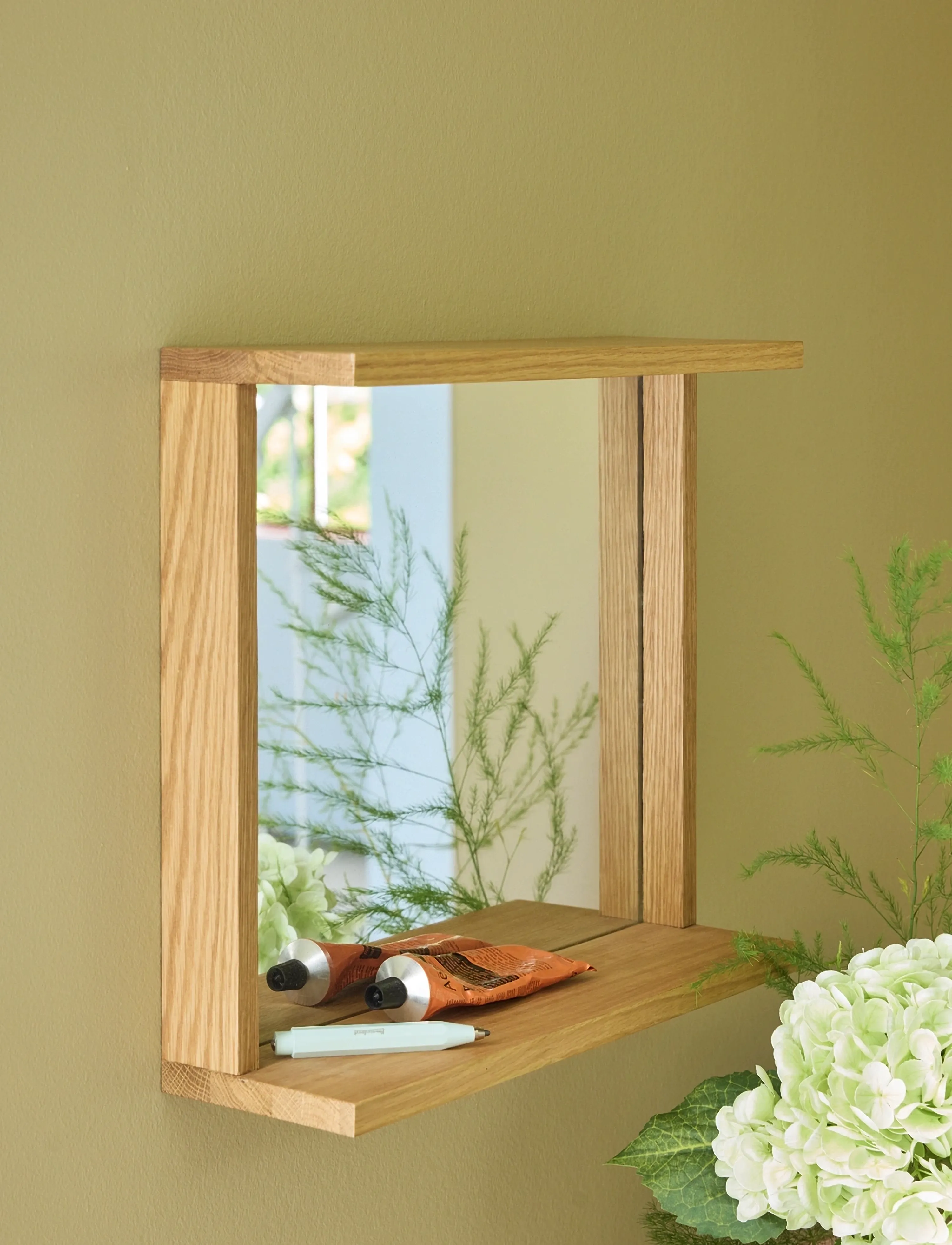 Hübsch - Base Mirror Natural - natural - 4