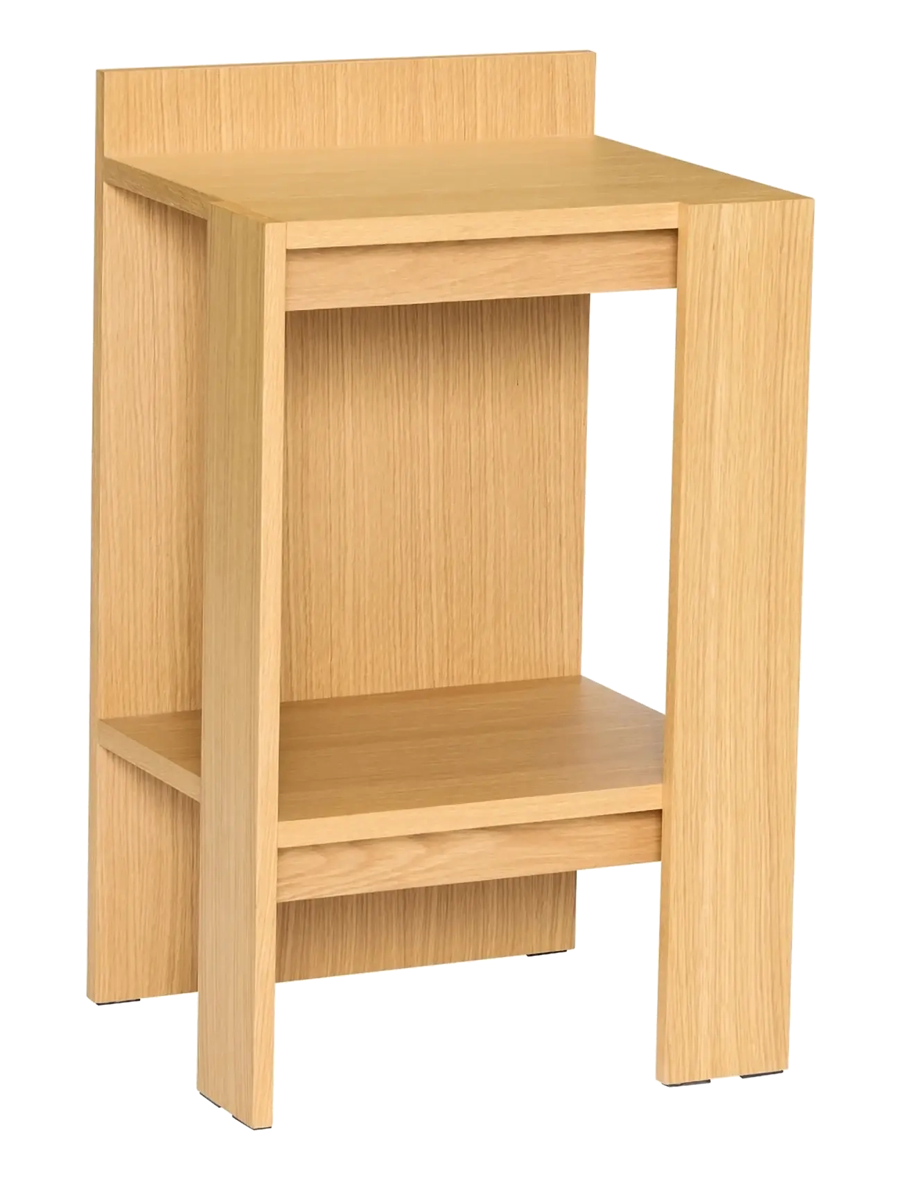 Hübsch Merge Bedside Table Natural, Natbord, Str: 42X37X70CM