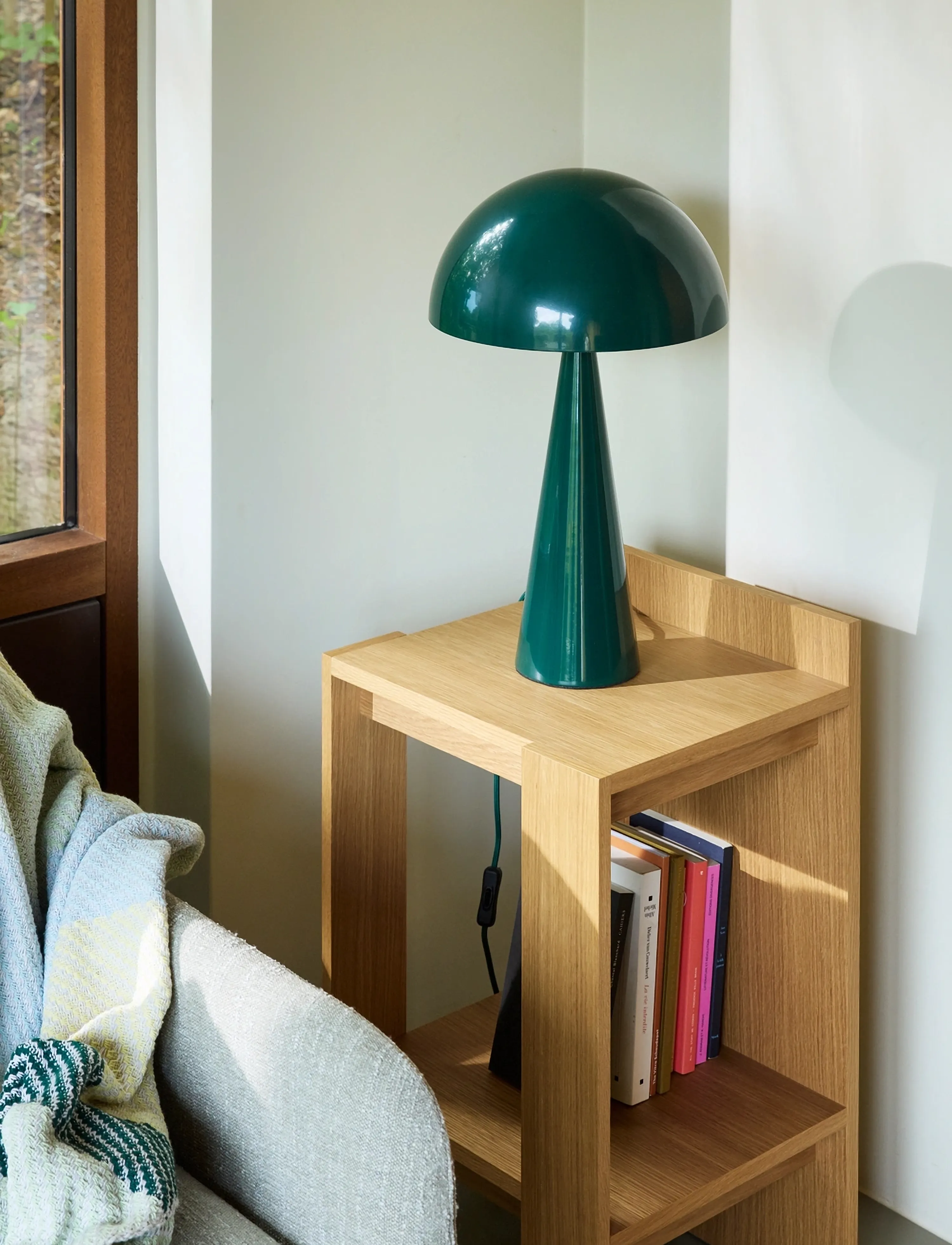 Hübsch Merge Bedside Table Natural, 42X37X70 cm, Tables - Nightstands, Homeware