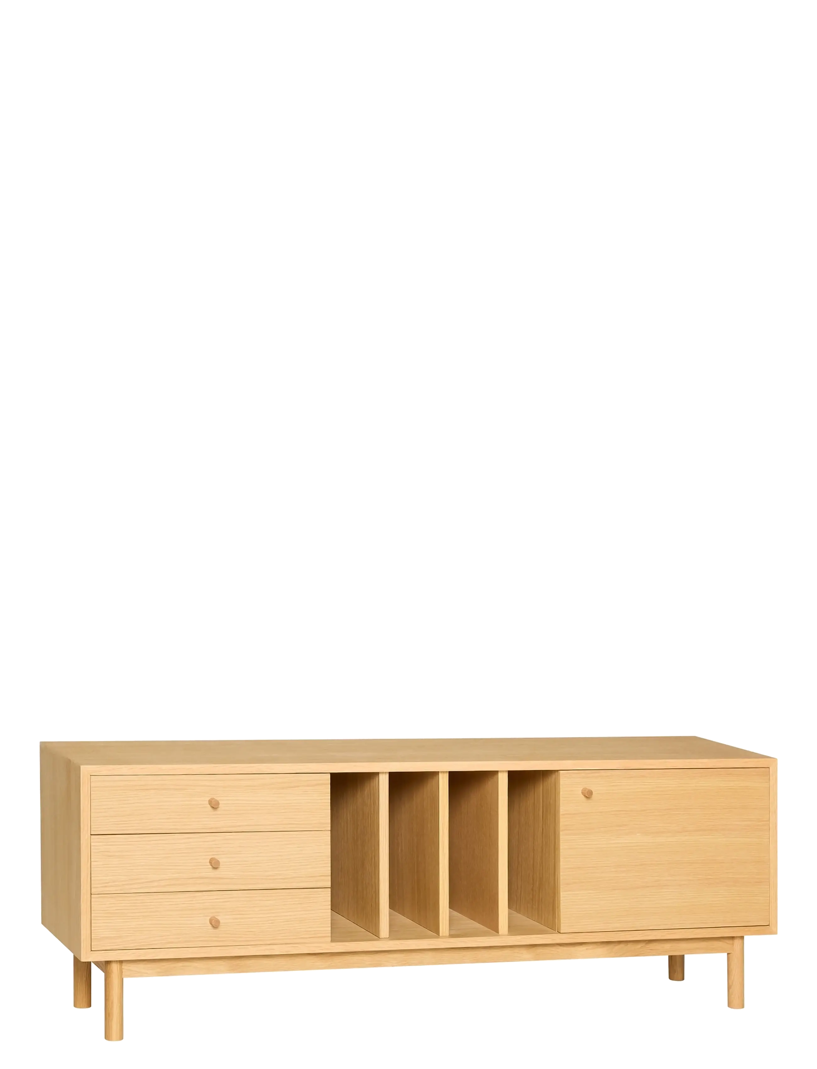 Hübsch Nobby Sideboard Natural, Cabinet, Str: 140X37X50CM
