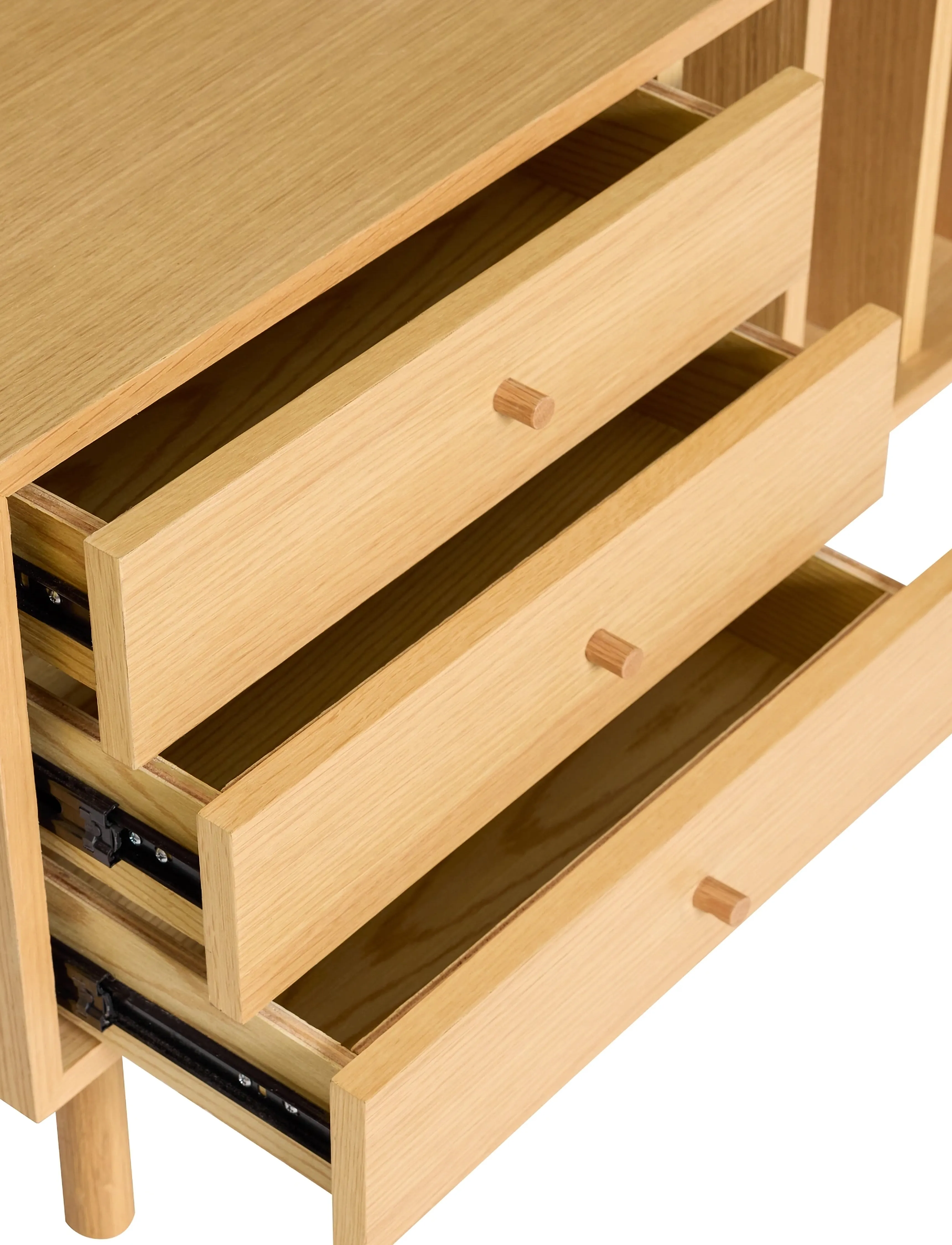 Hübsch - Nobby Sideboard Natural - skápar - natural - 5