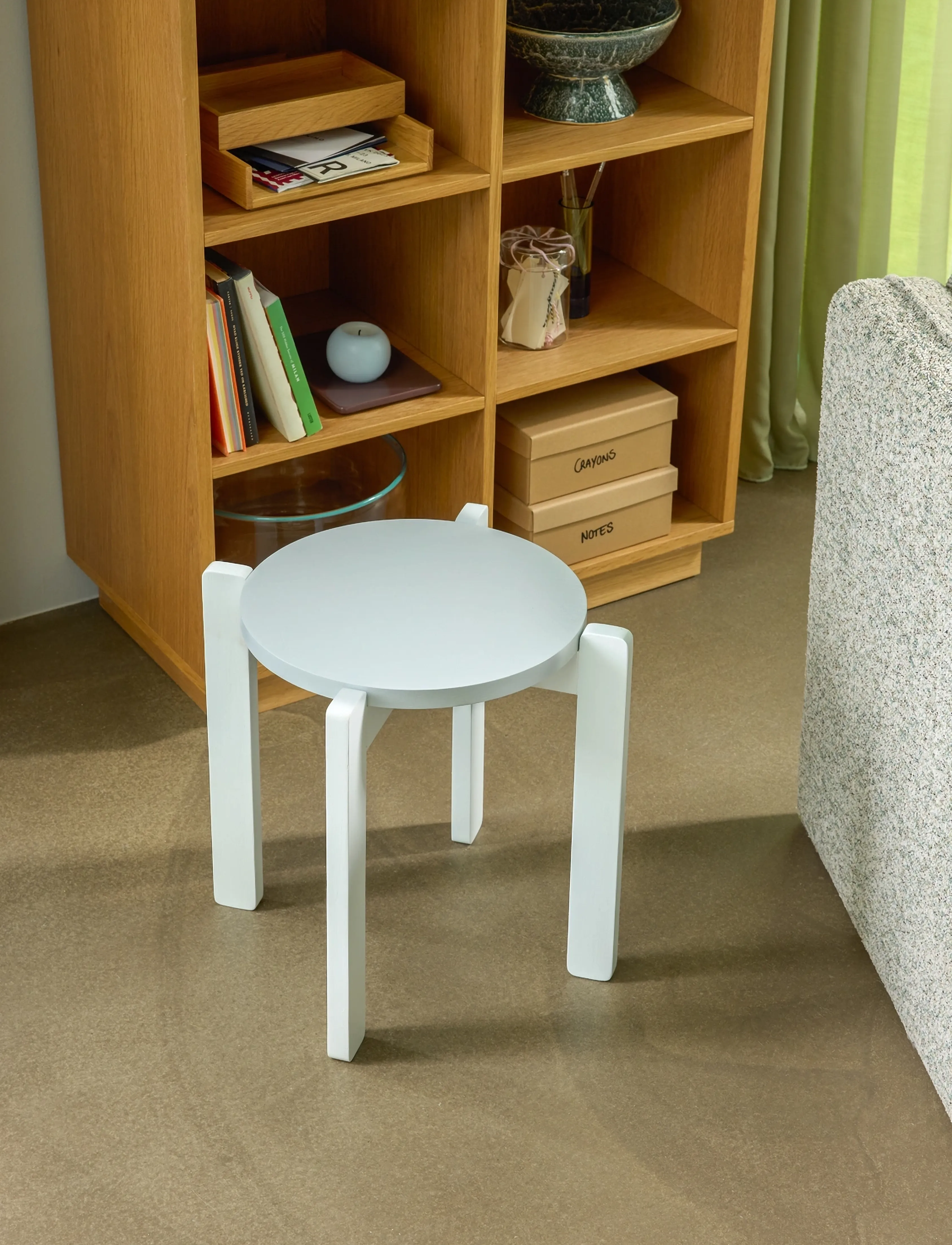 Hübsch - Always Stool Light grey - taburetter og bænke - light grey - 3