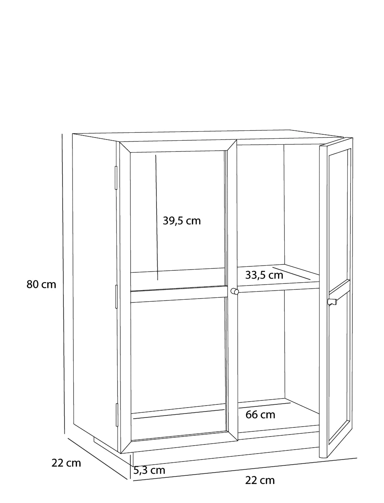 Hübsch - Mae Cabinet Natural - skápar - natural - 5
