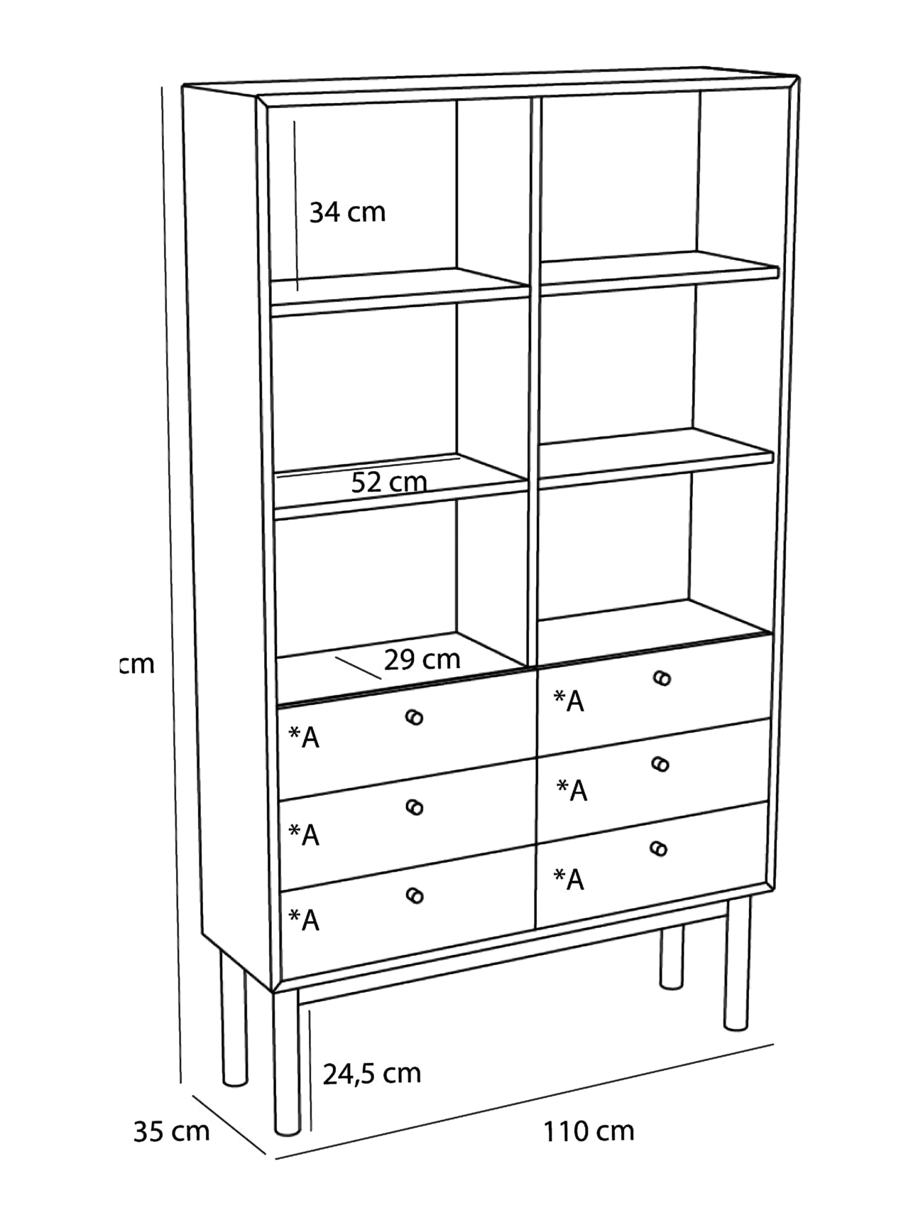 Hübsch - Read Cabinet Natural - skápar - natural - 3