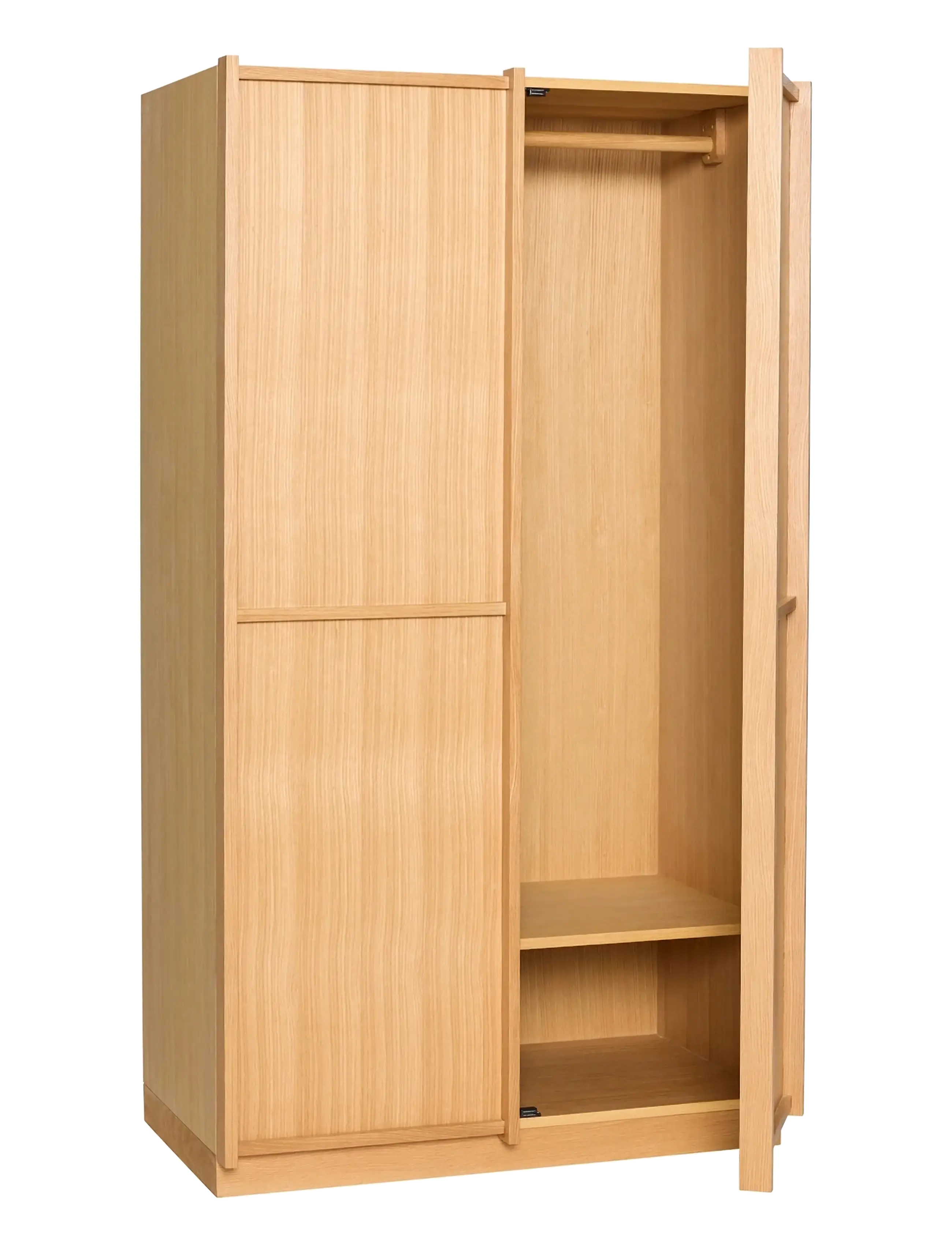Hübsch - Kura Wardrobe Large Natural - skåp - natural - 2