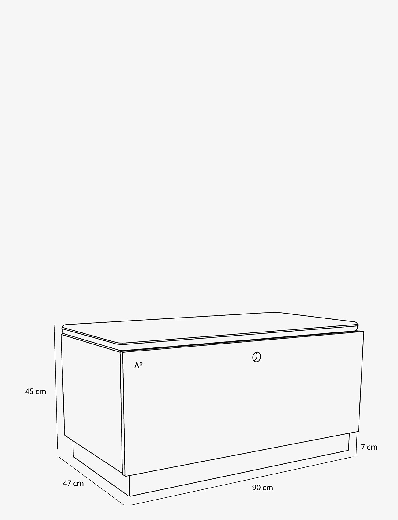 Hübsch - Alcove Bench Natural - light grey,natural - 2