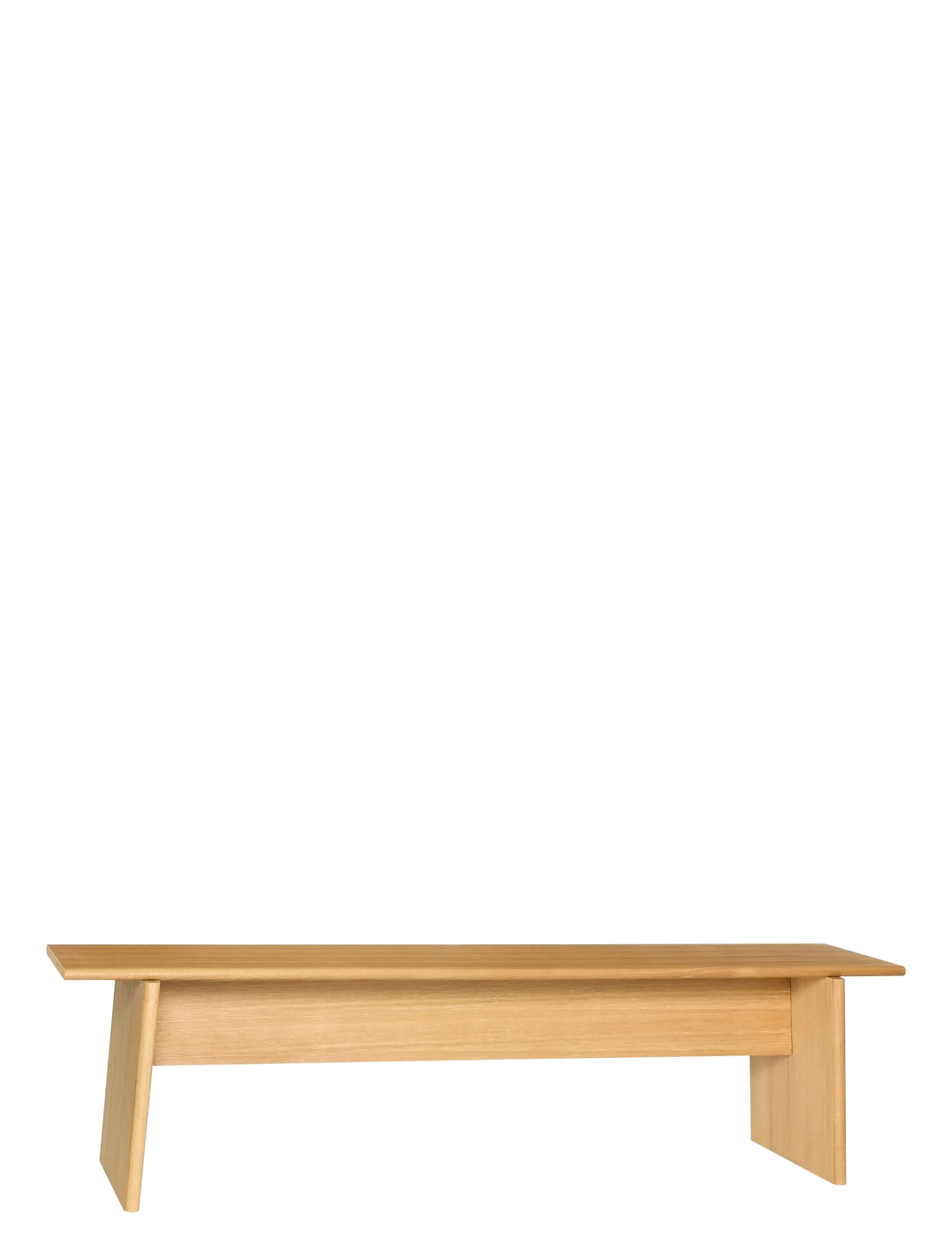 Hübsch Baenk Bench Natural, Taburet og bænk, Str: 180X44X48CM