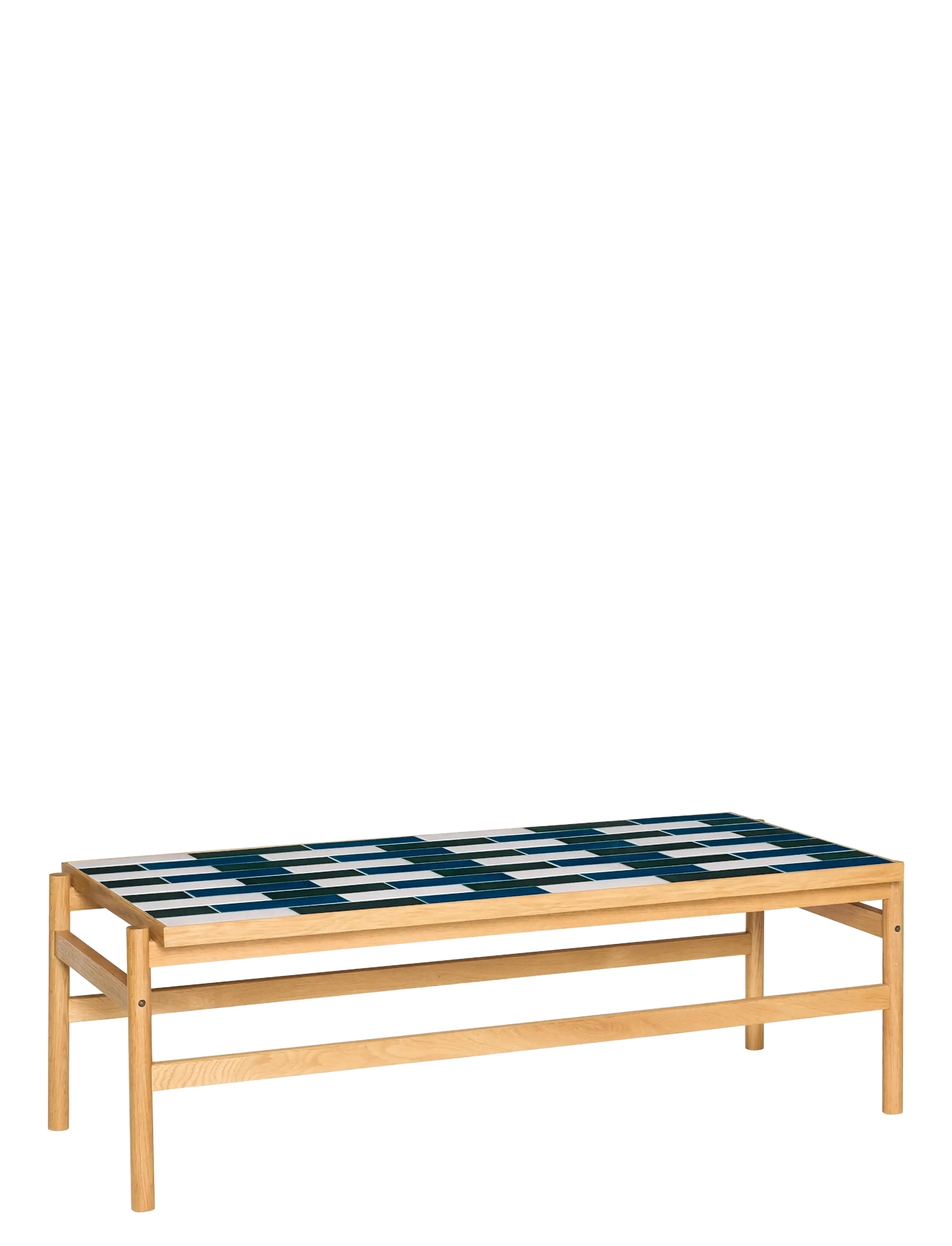 Hübsch Motif Coffee Table Multicolour - Borde - BLACK,NATURAL,WHITE / multi