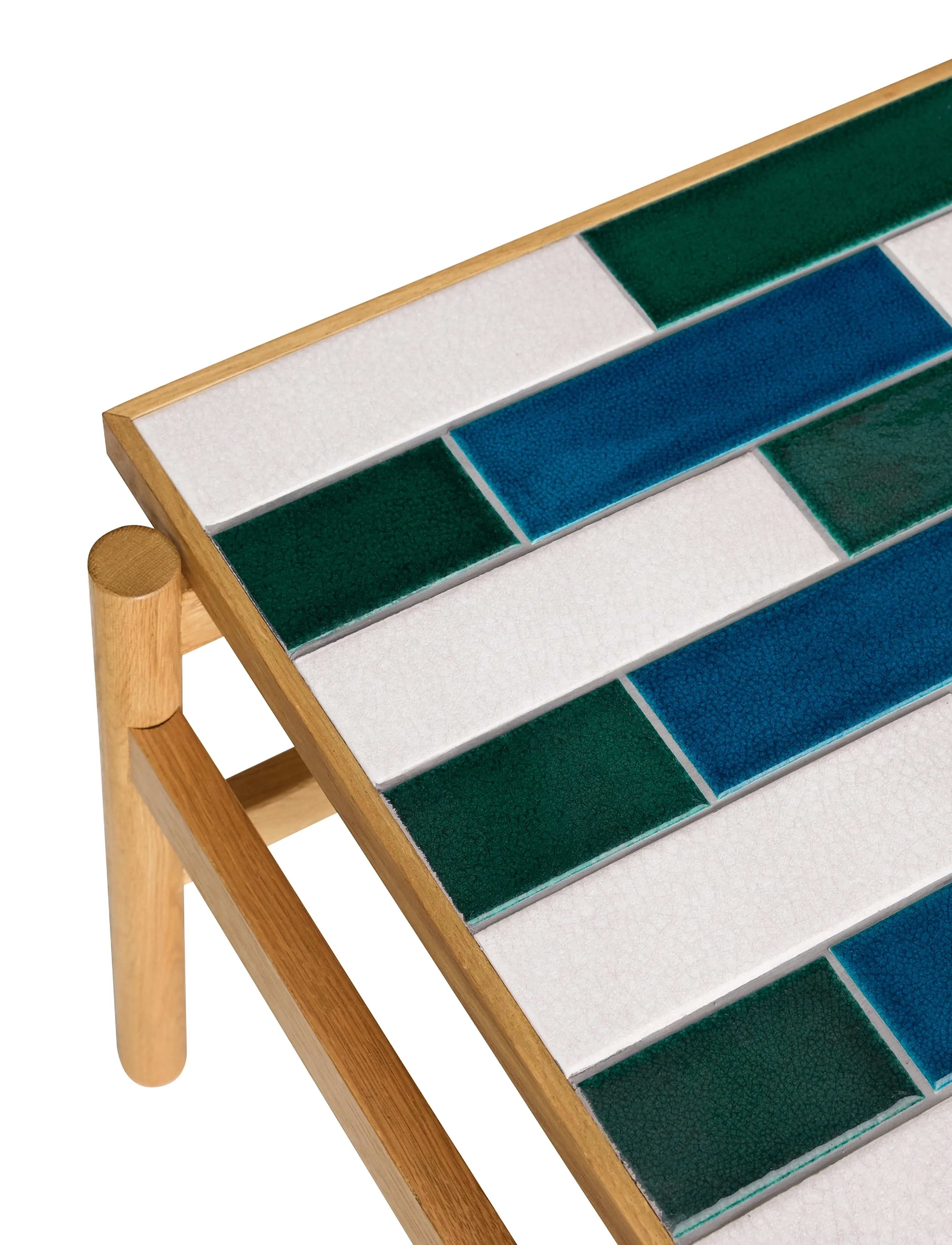 Hübsch - Motif Coffee Table Multicolour - sófaborð - black,natural,white - 4