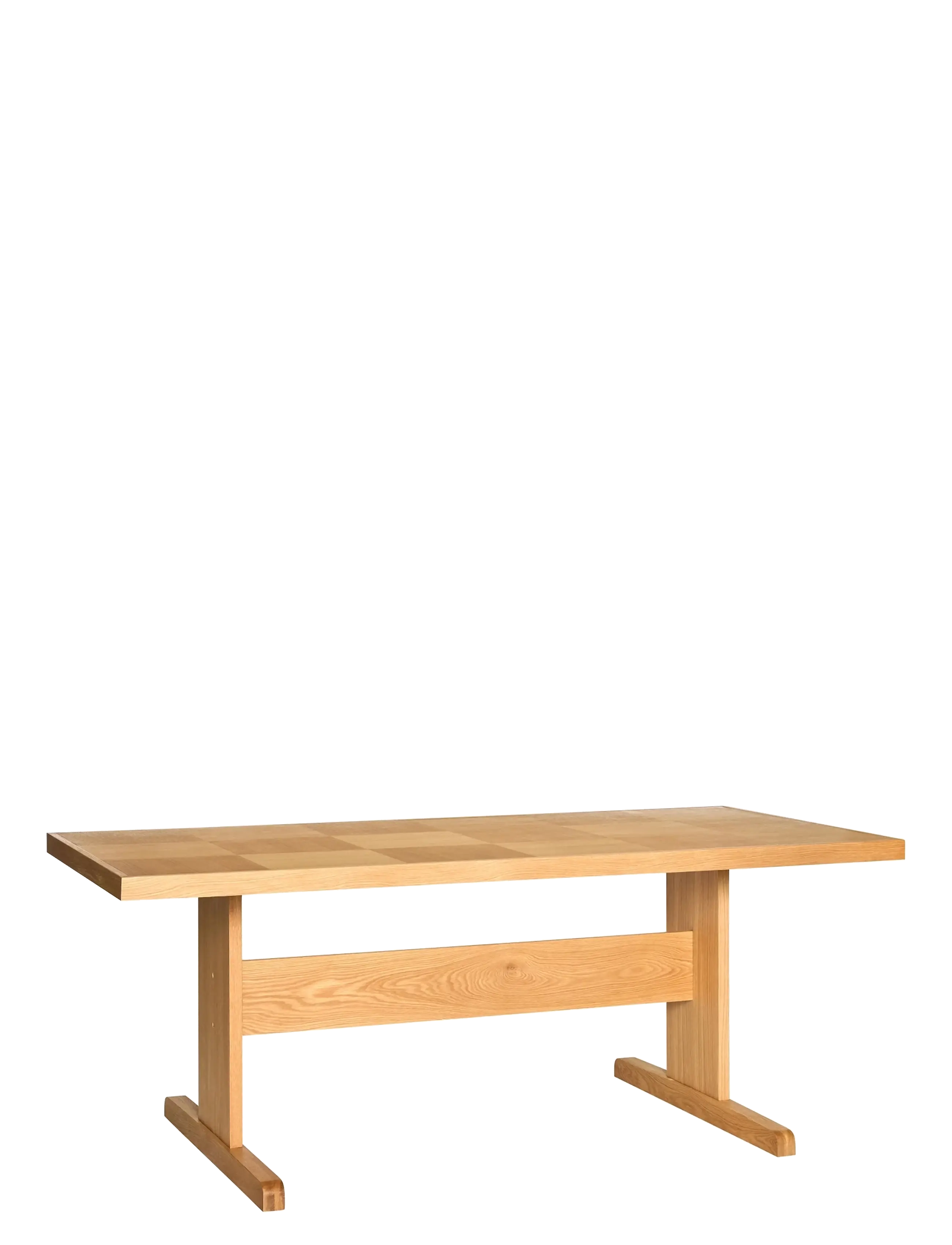 Hübsch Skak Dining Table Natural, Spisebord, Beige, Str: 195X95X74CM