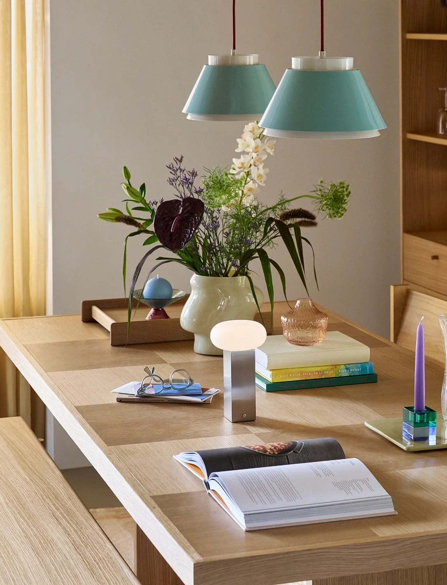 Hübsch - Skak Dining Table Natural - borðstofuborð - natural - 3