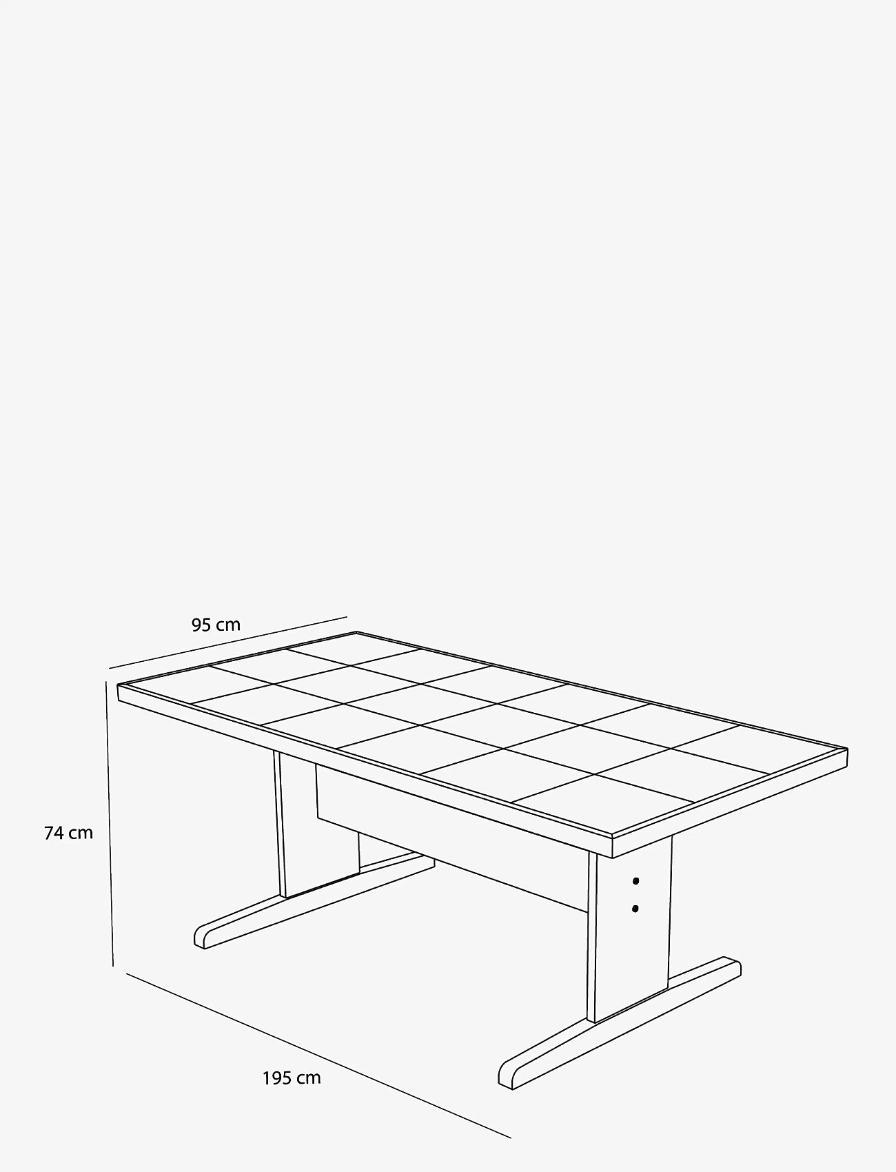 Hübsch - Skak Dining Table Natural - natural - 2