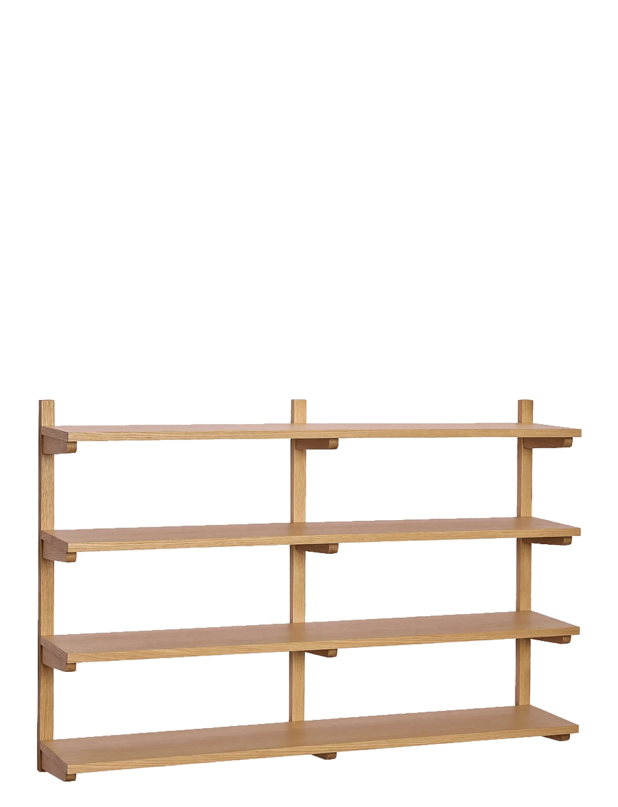 Hübsch - Long Shelf Unit Natural - regale und verwahrung - natural - 1