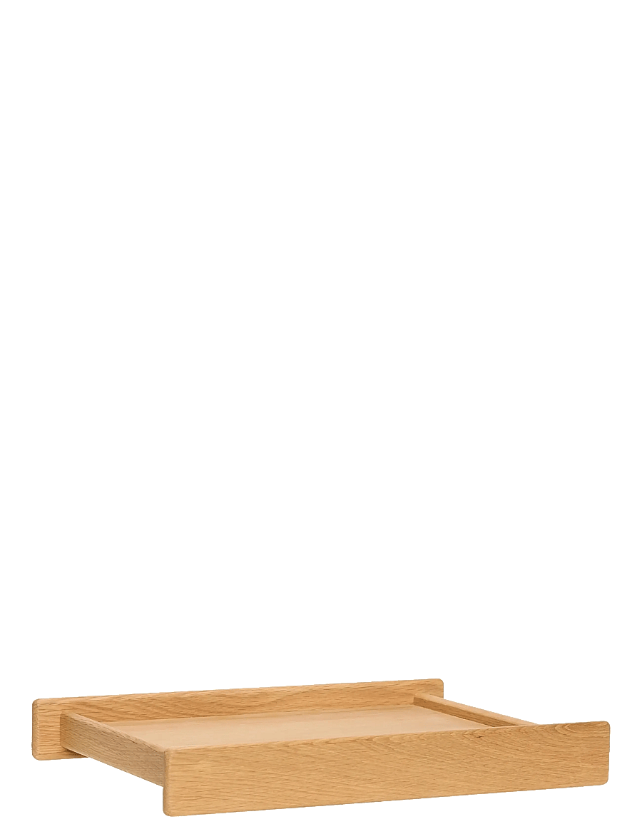 Hübsch - Less Tray Natural - tabletts - natural - 1