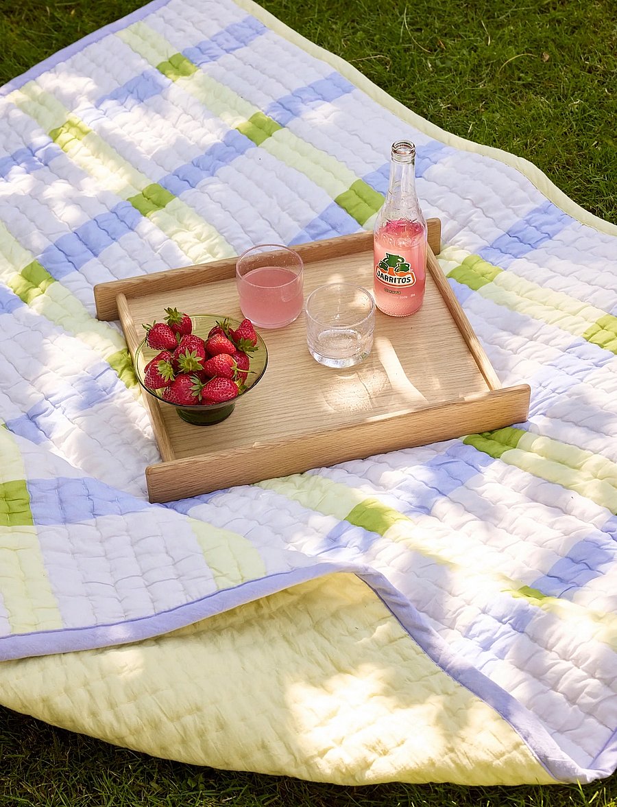 Hübsch - Less Tray Natural - tabletts - natural - 0