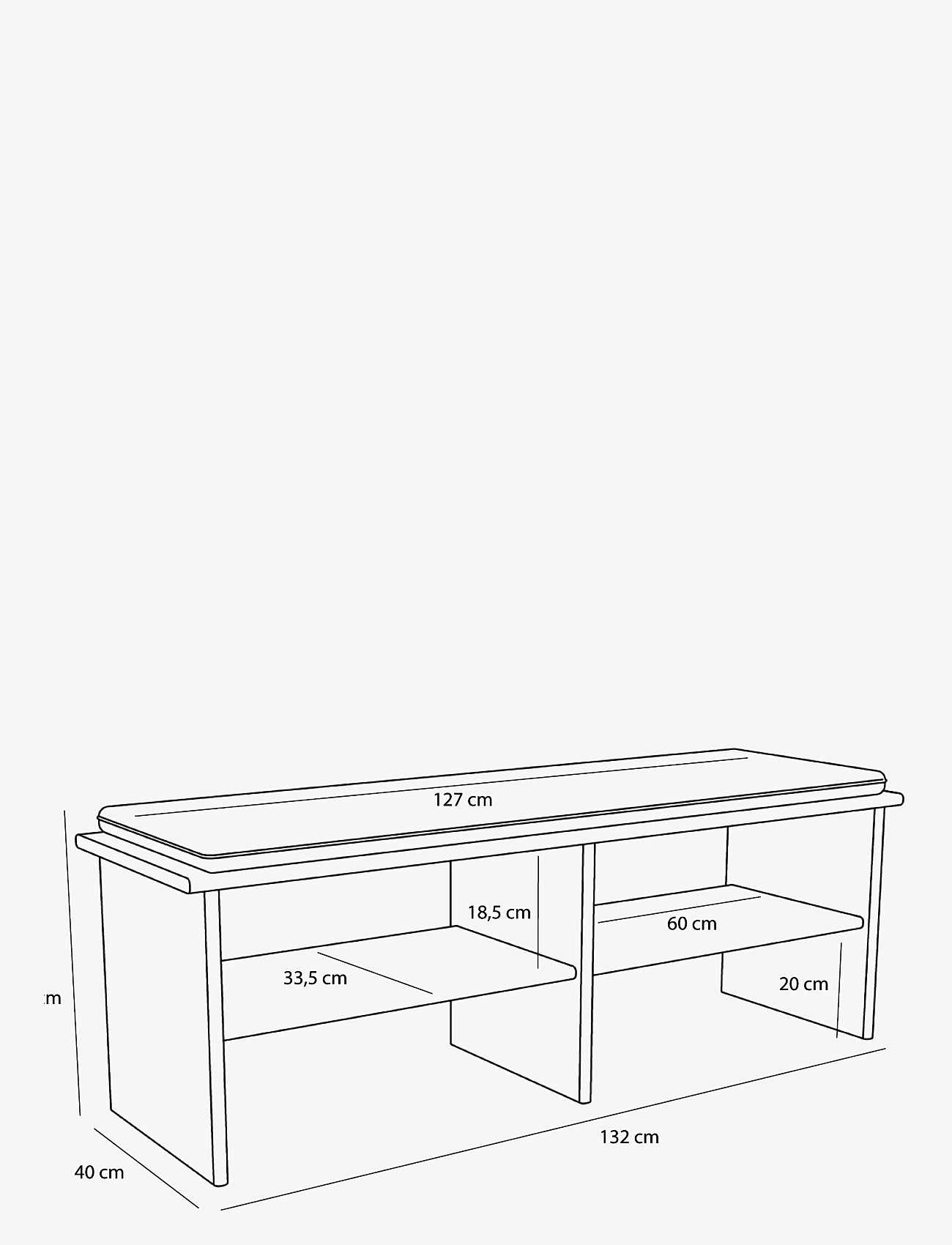 Hübsch - Layer Bench Natural - light grey,natural - 2