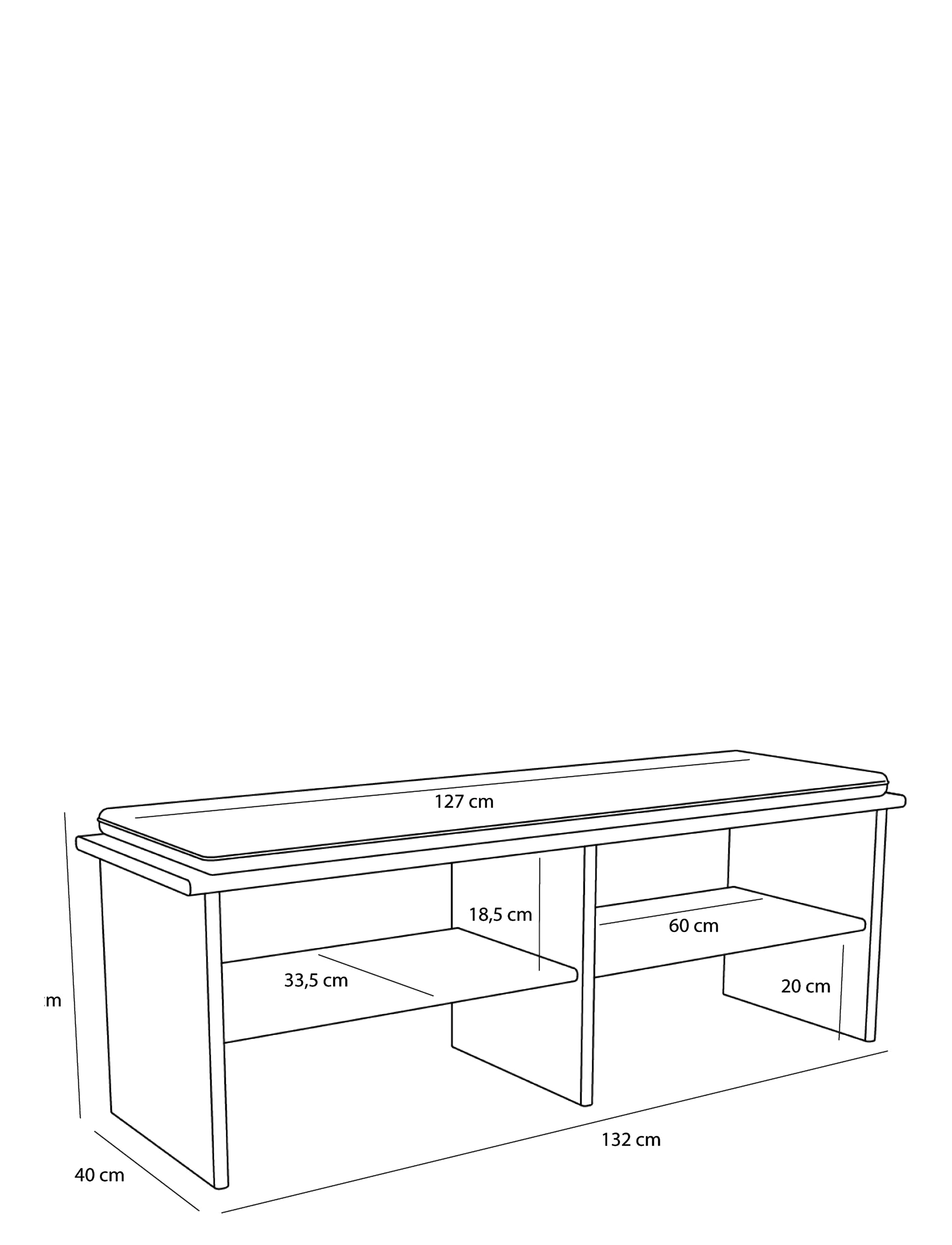 Hübsch - Layer Bench Natural - kollar og bekkir - light grey,natural - 2