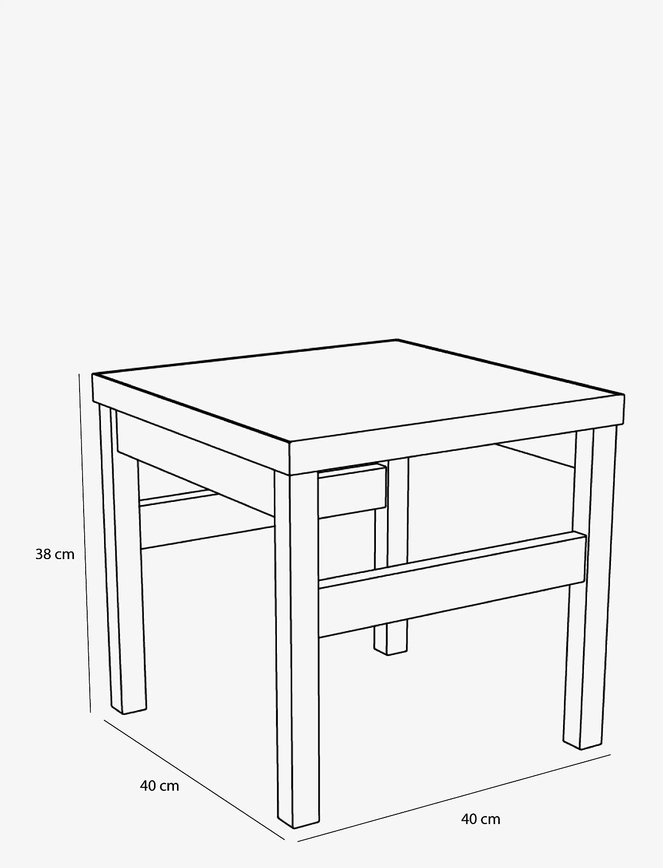 Hübsch - Confetti Side Table Multicolour - multi-coloured,natural - 3