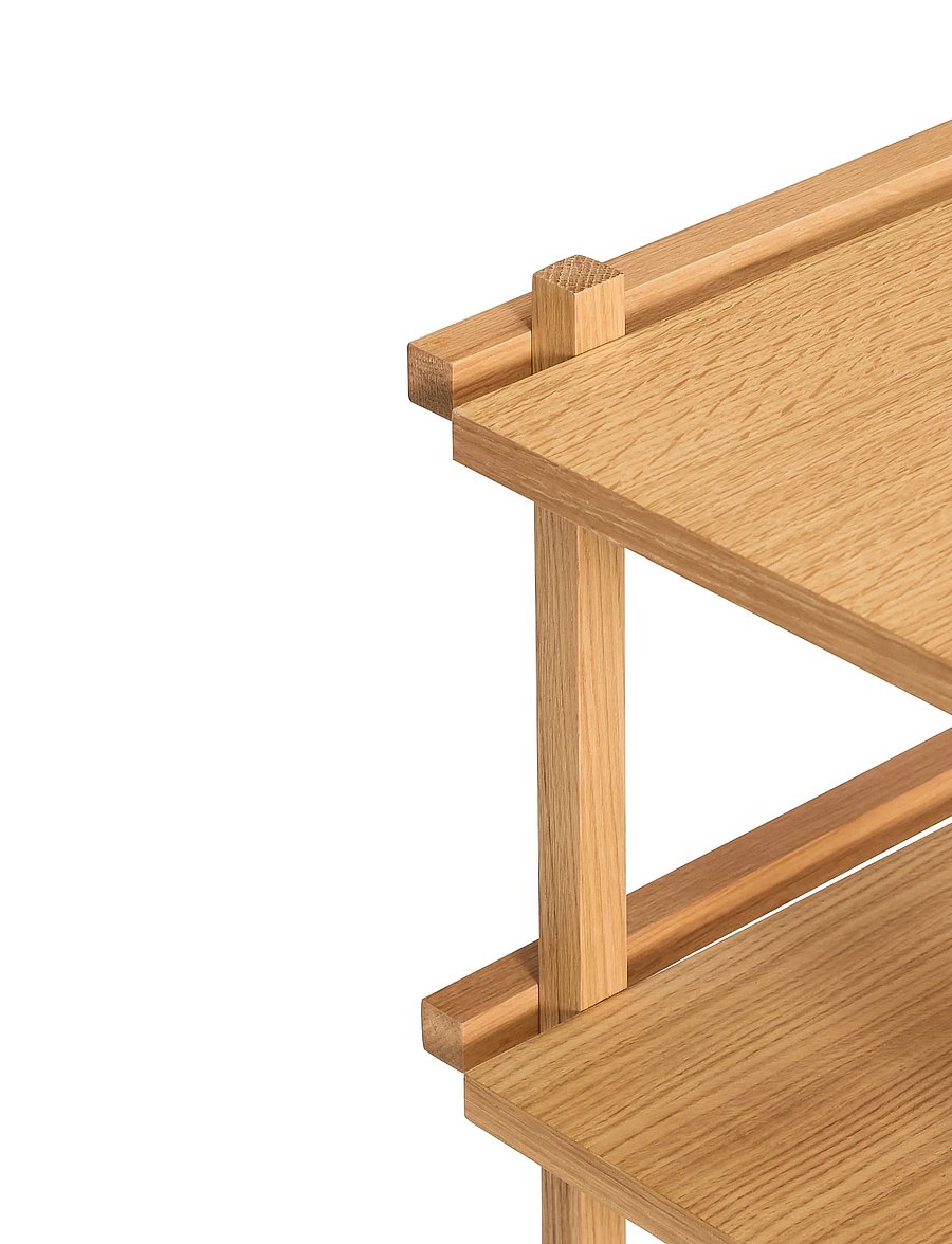 Hübsch - Crayon Trolley Natural - riiulkärud - natural - 4