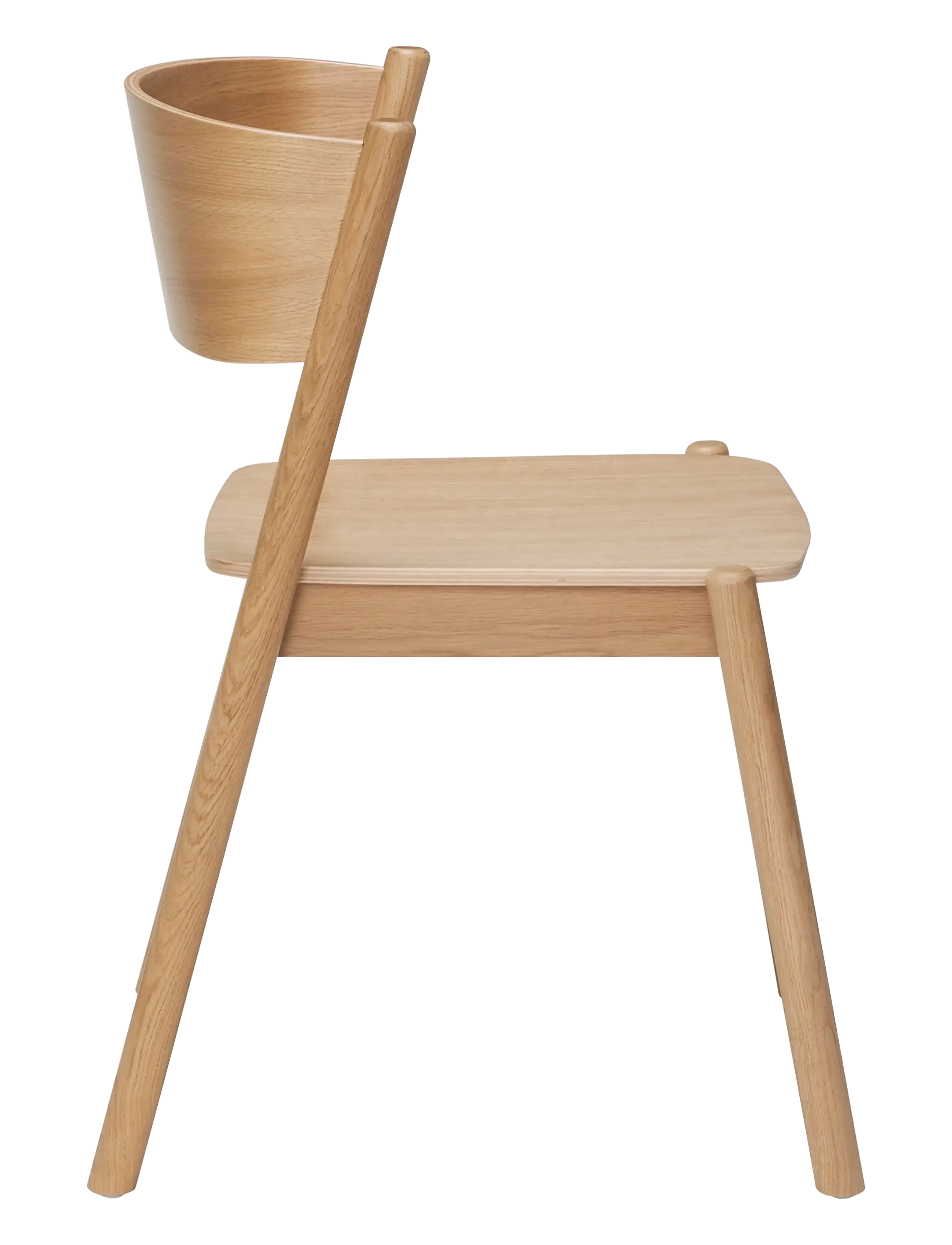 Hübsch - Oblique Dining Chair - natural - 2
