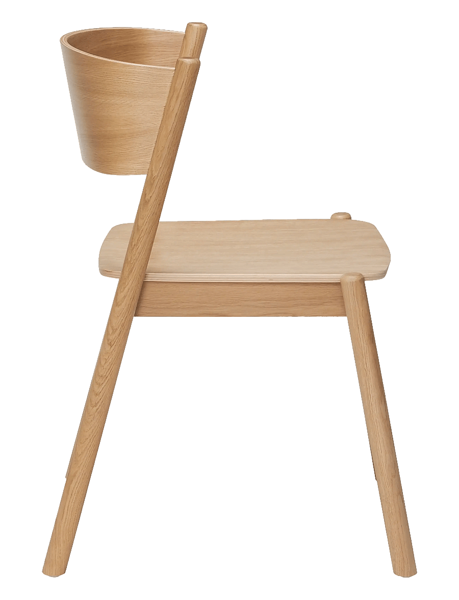 Hübsch - Oblique Dining Chair - natural - 2