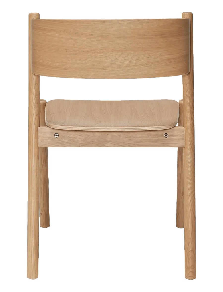 Hübsch - Oblique Dining Chair - natural - 3